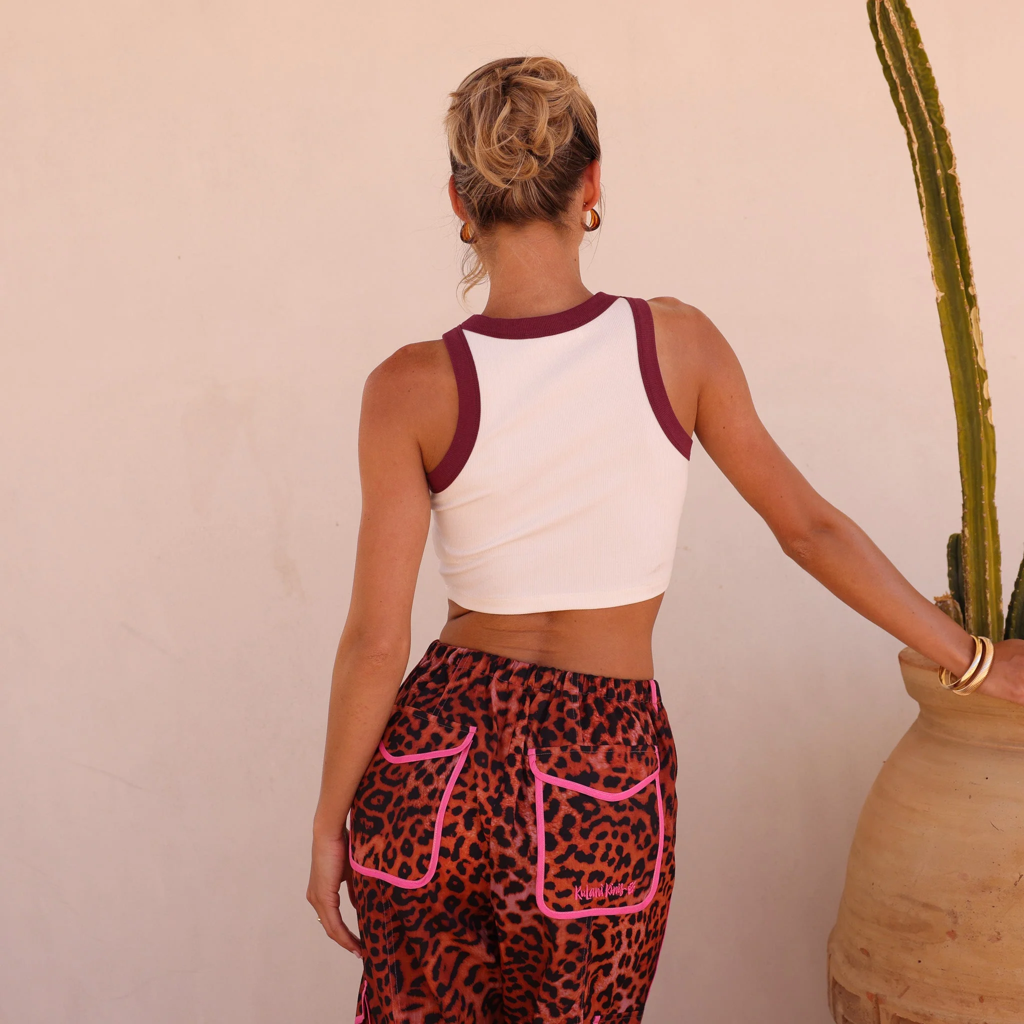 Bind Crop Tank Top - Wild West - Image 10