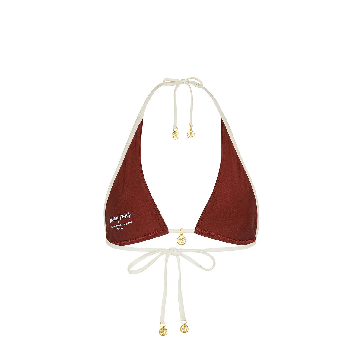 Bind Tie Halter Bikini Top - Cinnamon Sugar - Image 9