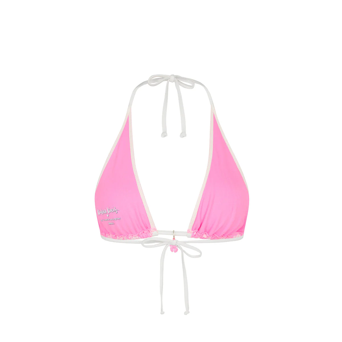 Bind Triangle Halter Bikini Top - Sugar Sprinkle - Image 8