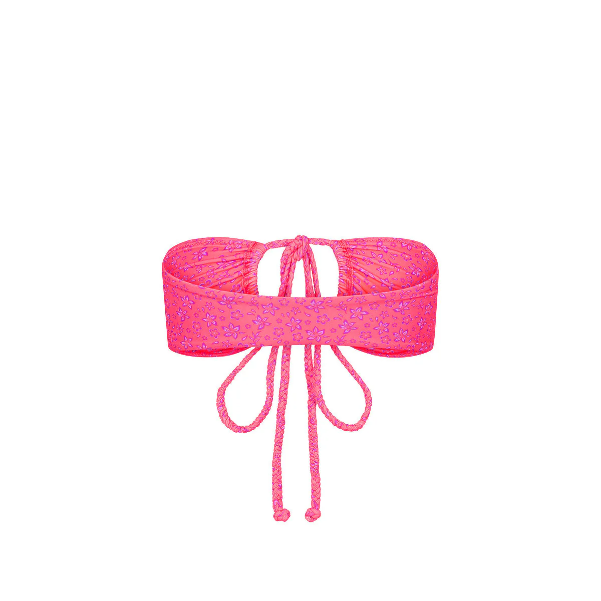 Braided Tie Bandeau Bikini Top - Kiss Me - Image 10