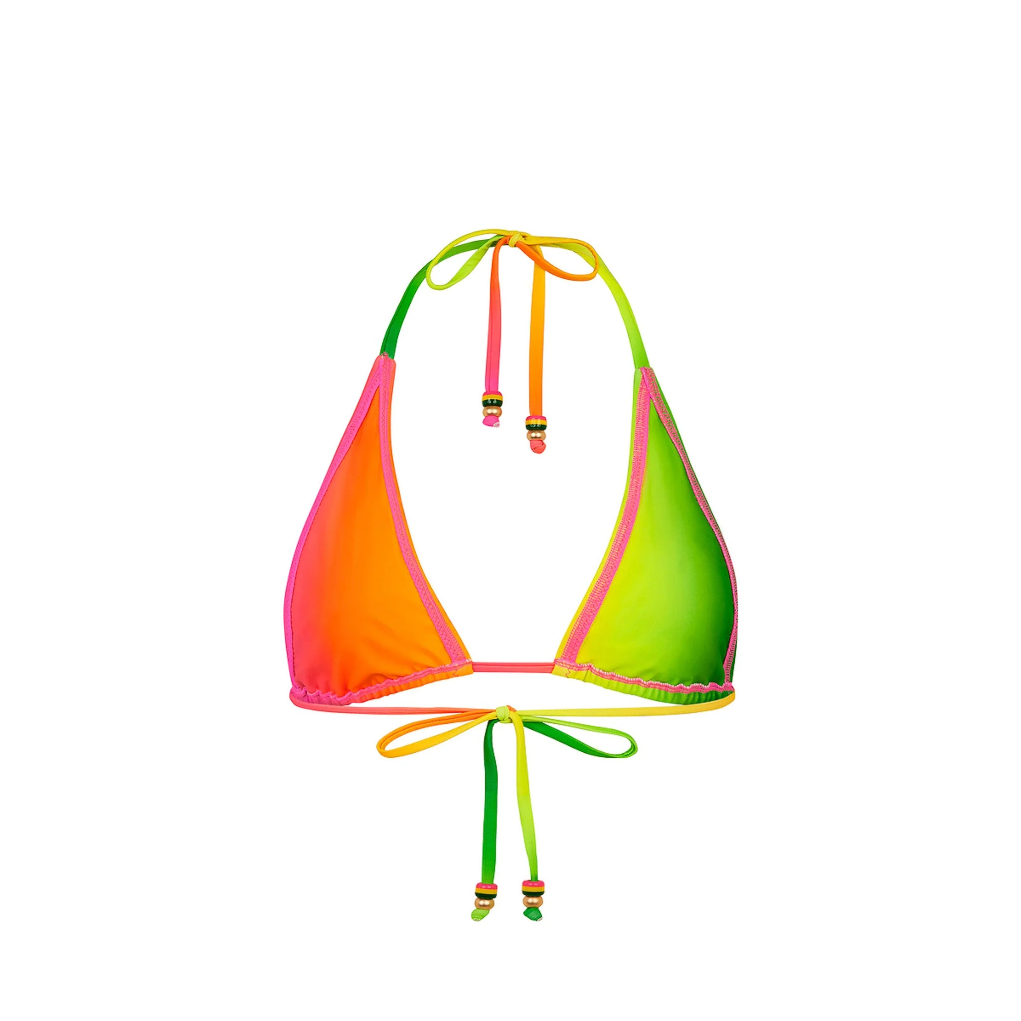 Classic Tie Halter Bikini Top - Island Escape - Image 10
