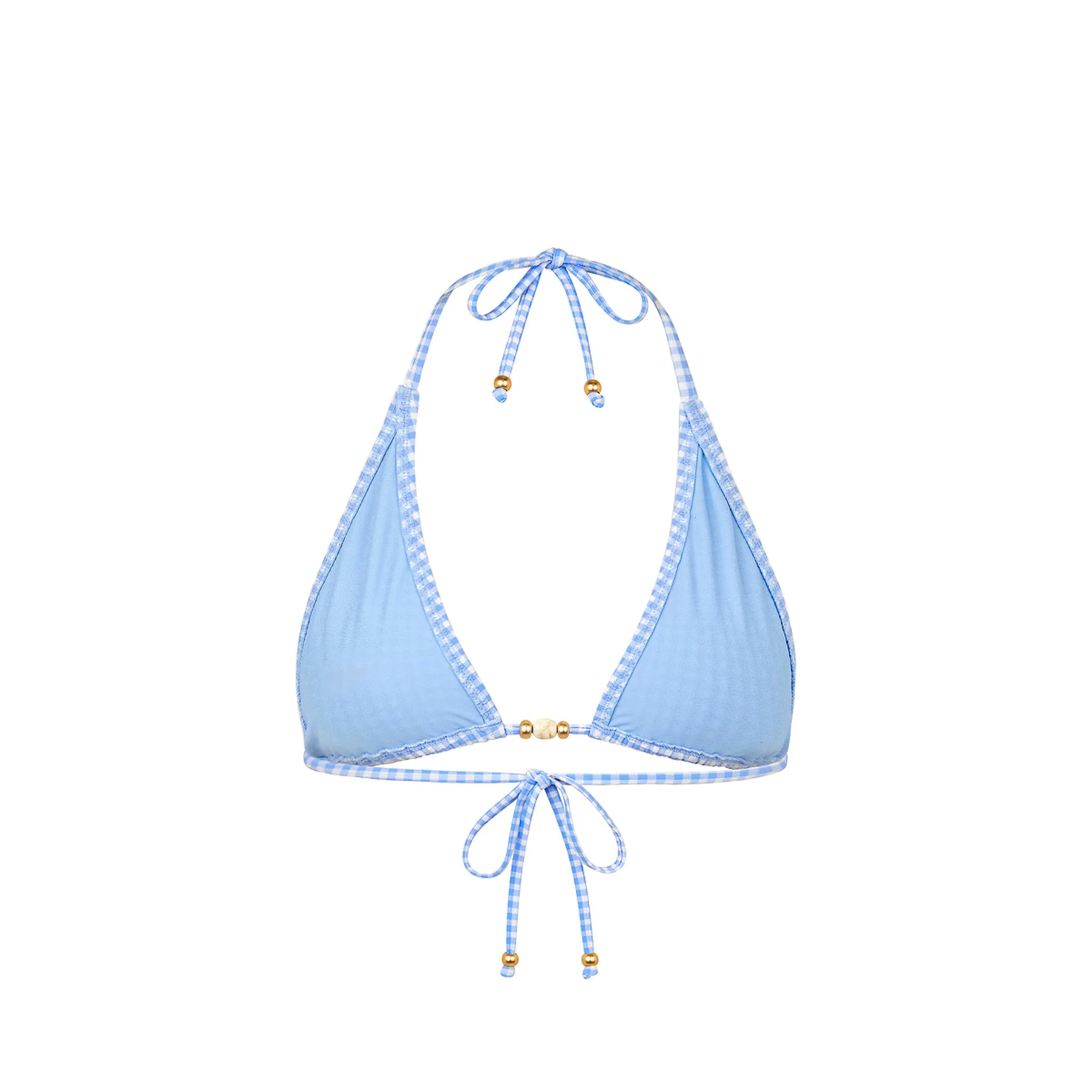 Classic Tie Halter Bikini Top - Skinny Dip - Image 11