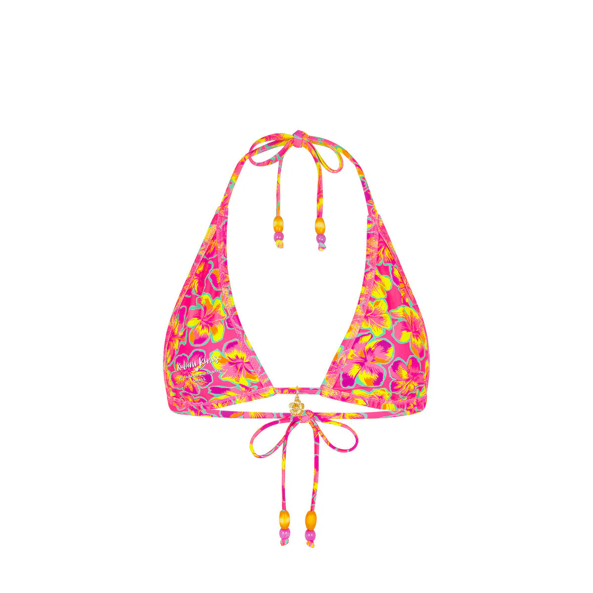 Classic Tie Halter Bikini Top - Sun Pop - Image 8