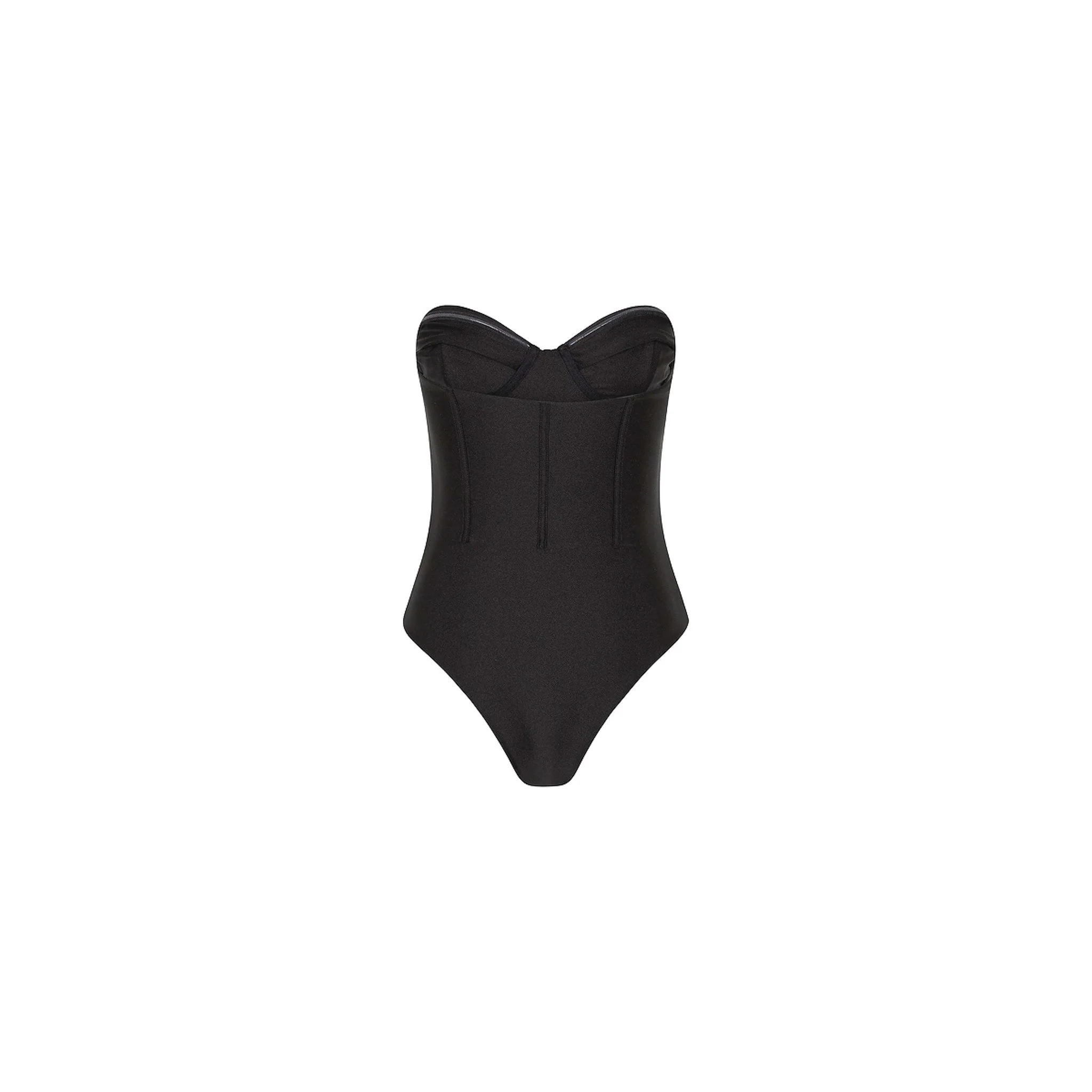 Contour Strapless Cheeky One Piece - Twilight Black - Image 10