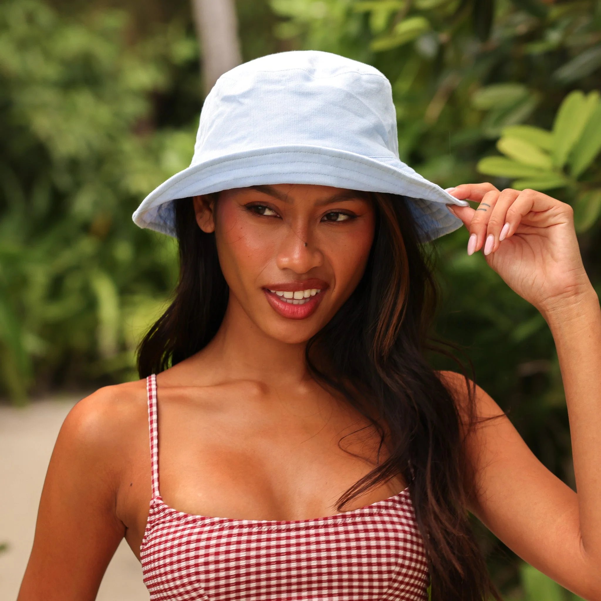 Corduroy Bucket Hat - Blue Oasis - Image 4