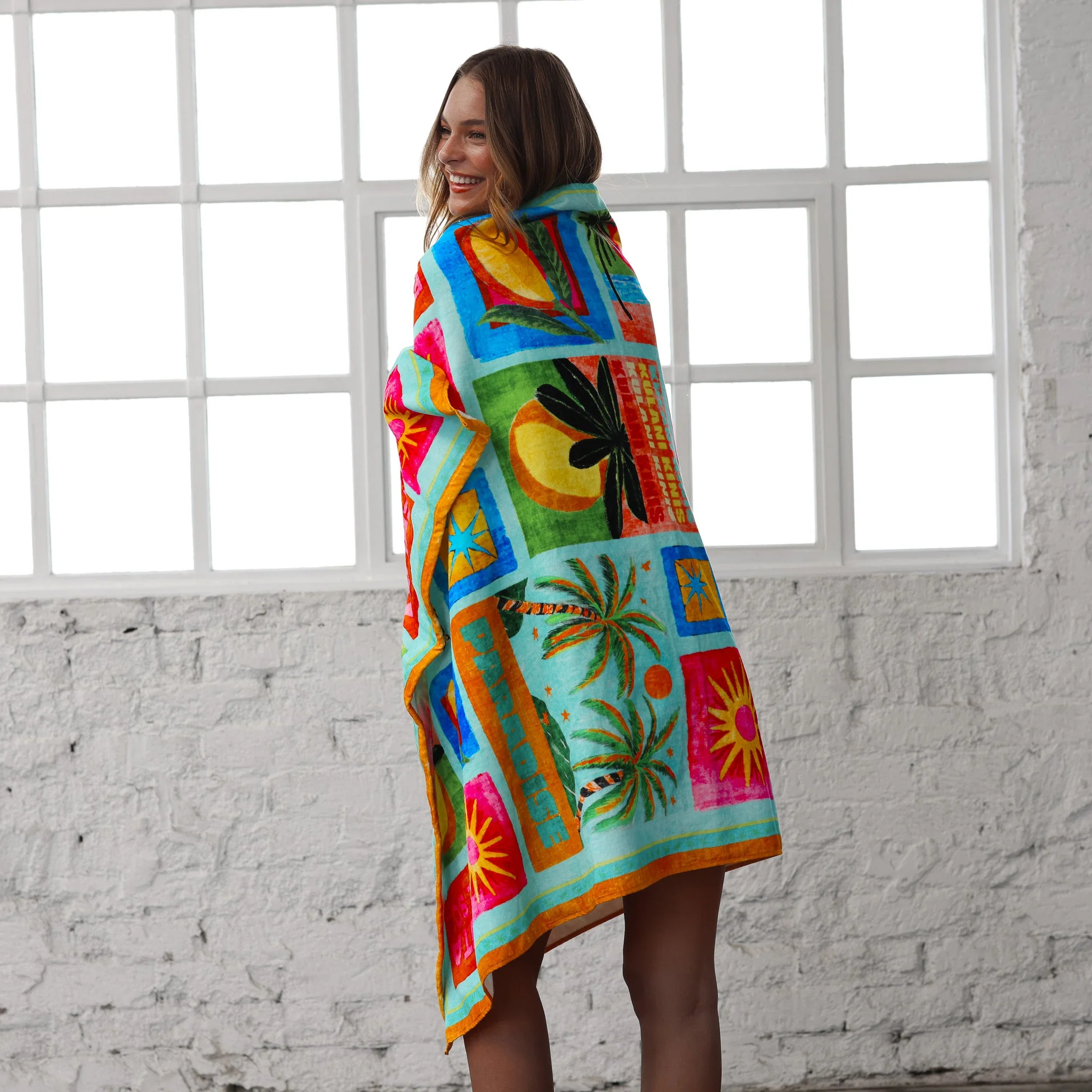Cotton Beach Towel - Ocean Honey - Image 4