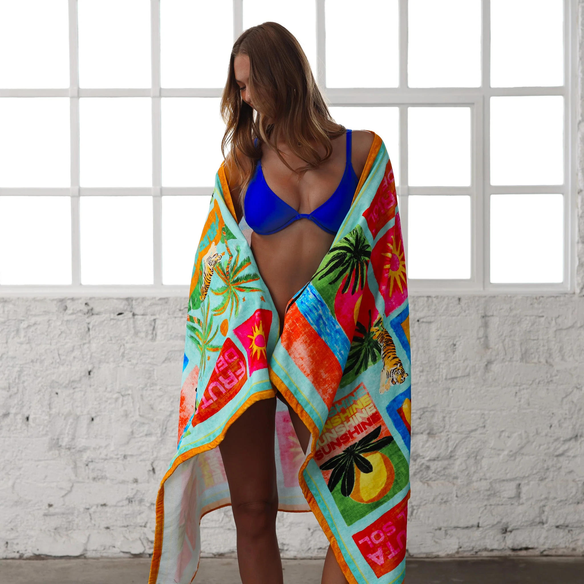 Cotton Beach Towel - Ocean Honey - Image 5