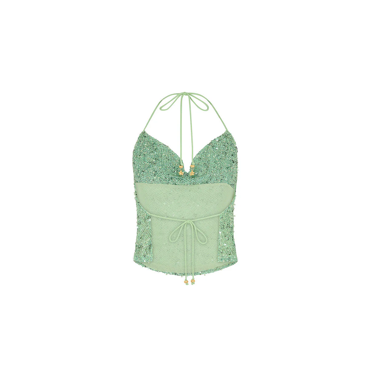 Cowl Halter Neck top - Sea Spritz - Image 8