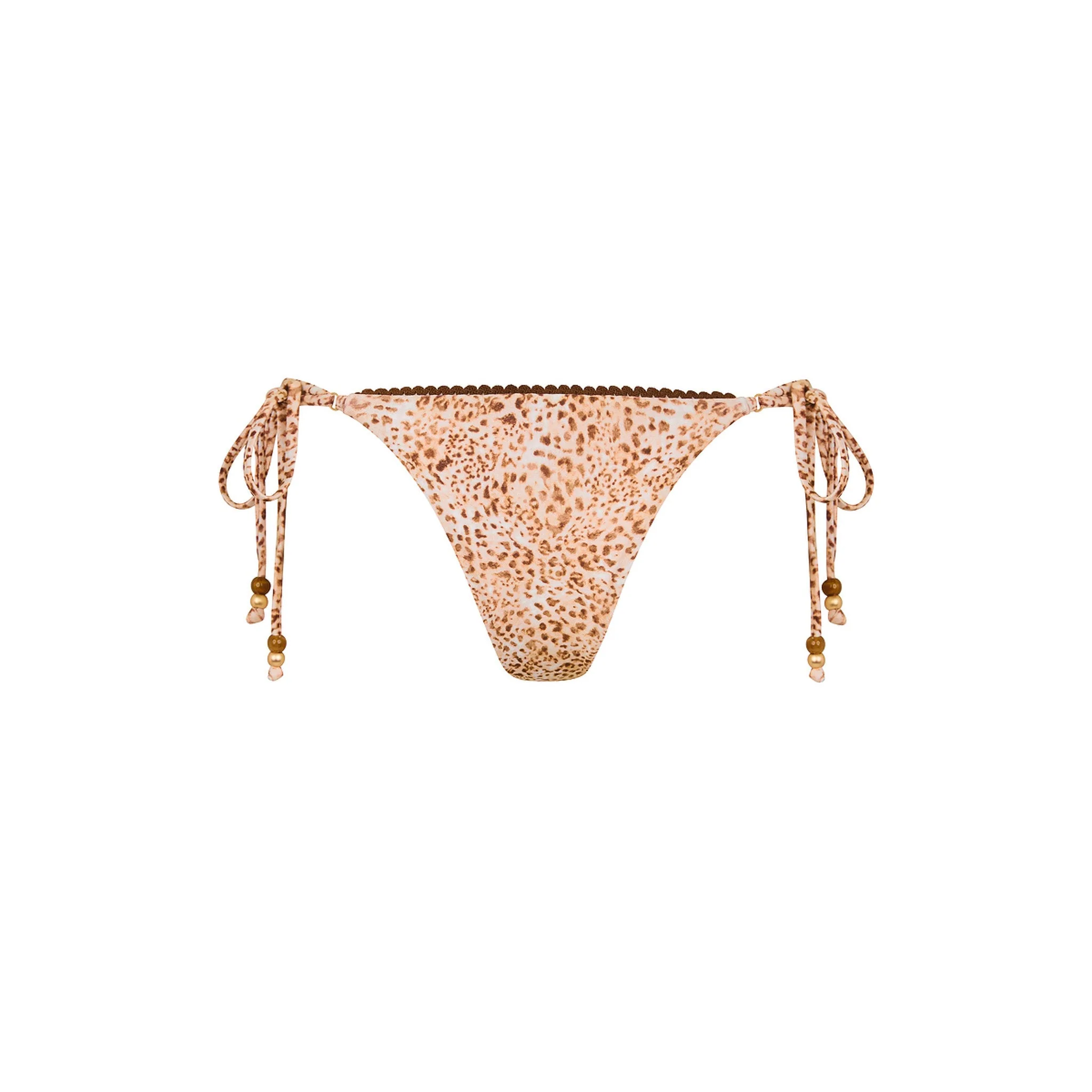 Decorative Thong Tie Side Bikini Bottom - Wild Skies - Image 8