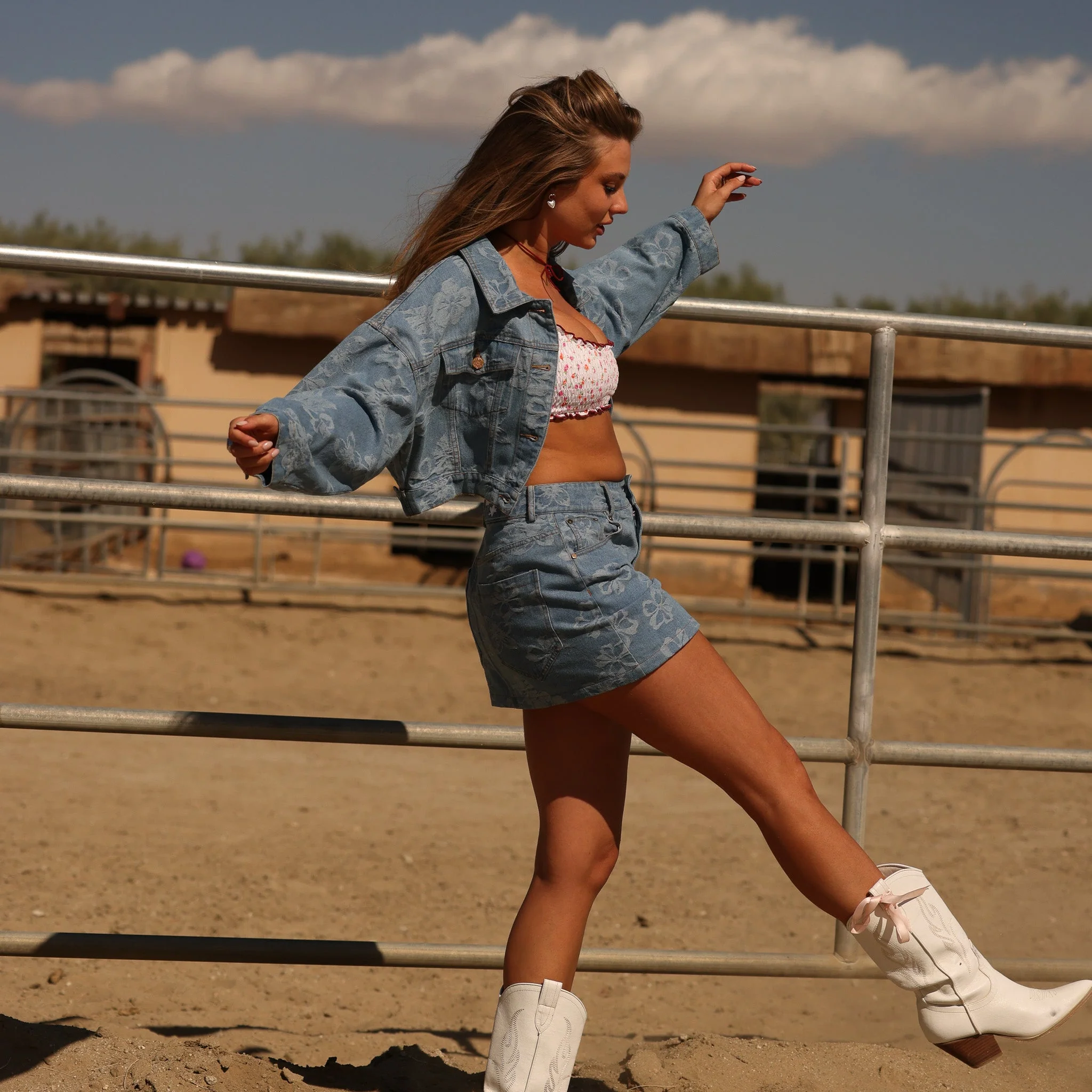 Denim Mini Skirt - Dixie Denim - Image 7
