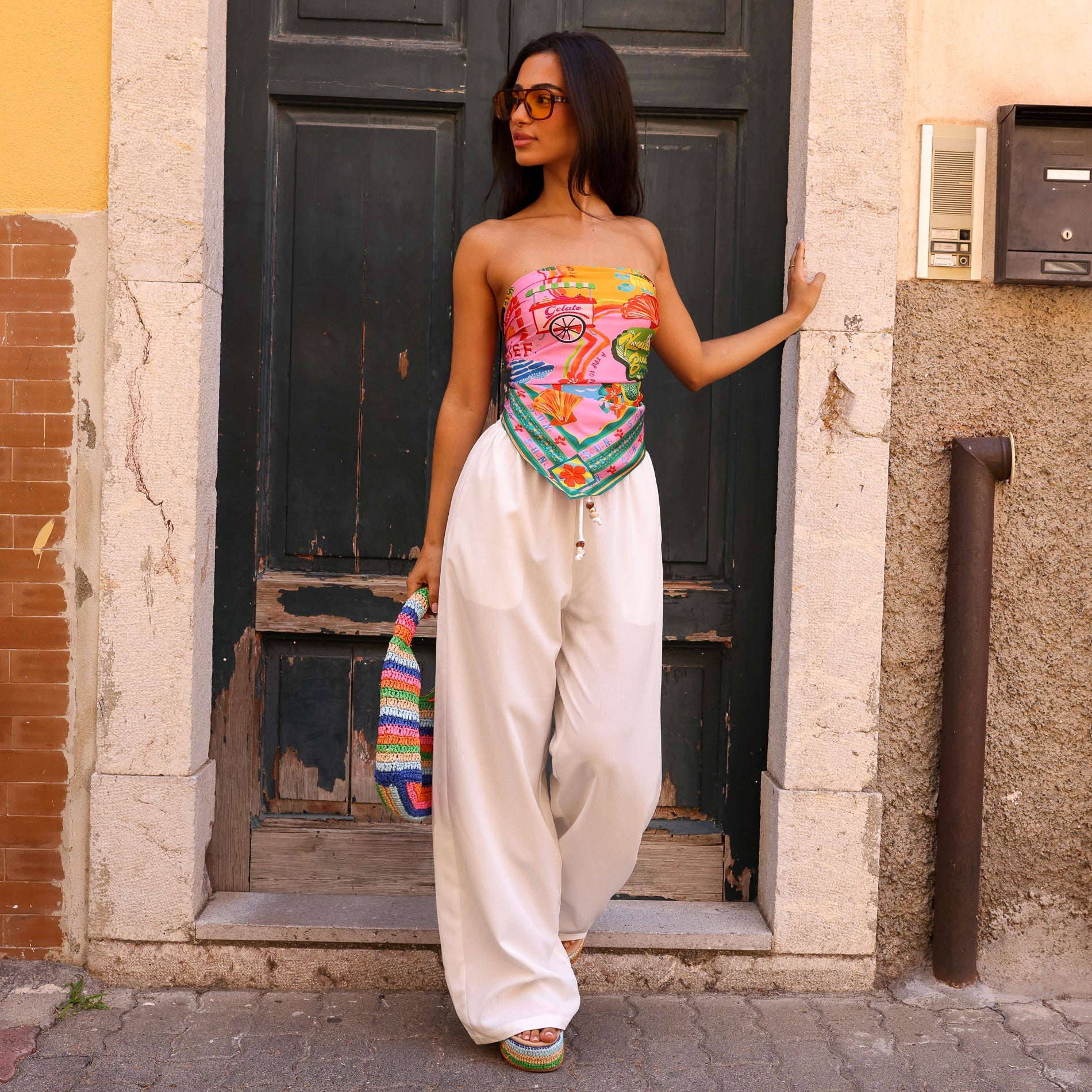 Drawstring Summer Pants - Whipped White - Image 5