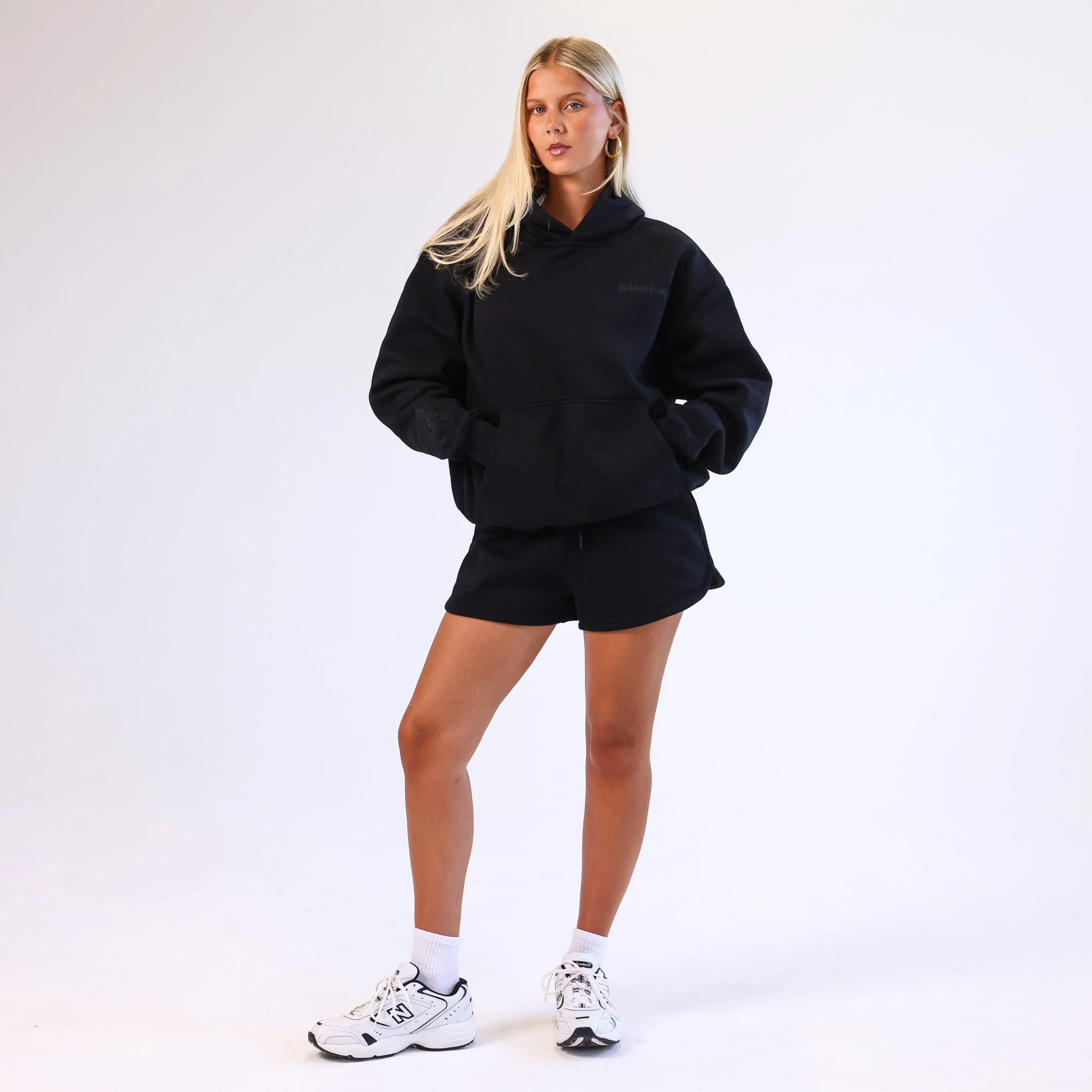 Embroidered Hoodie - Twilight Black - Image 7