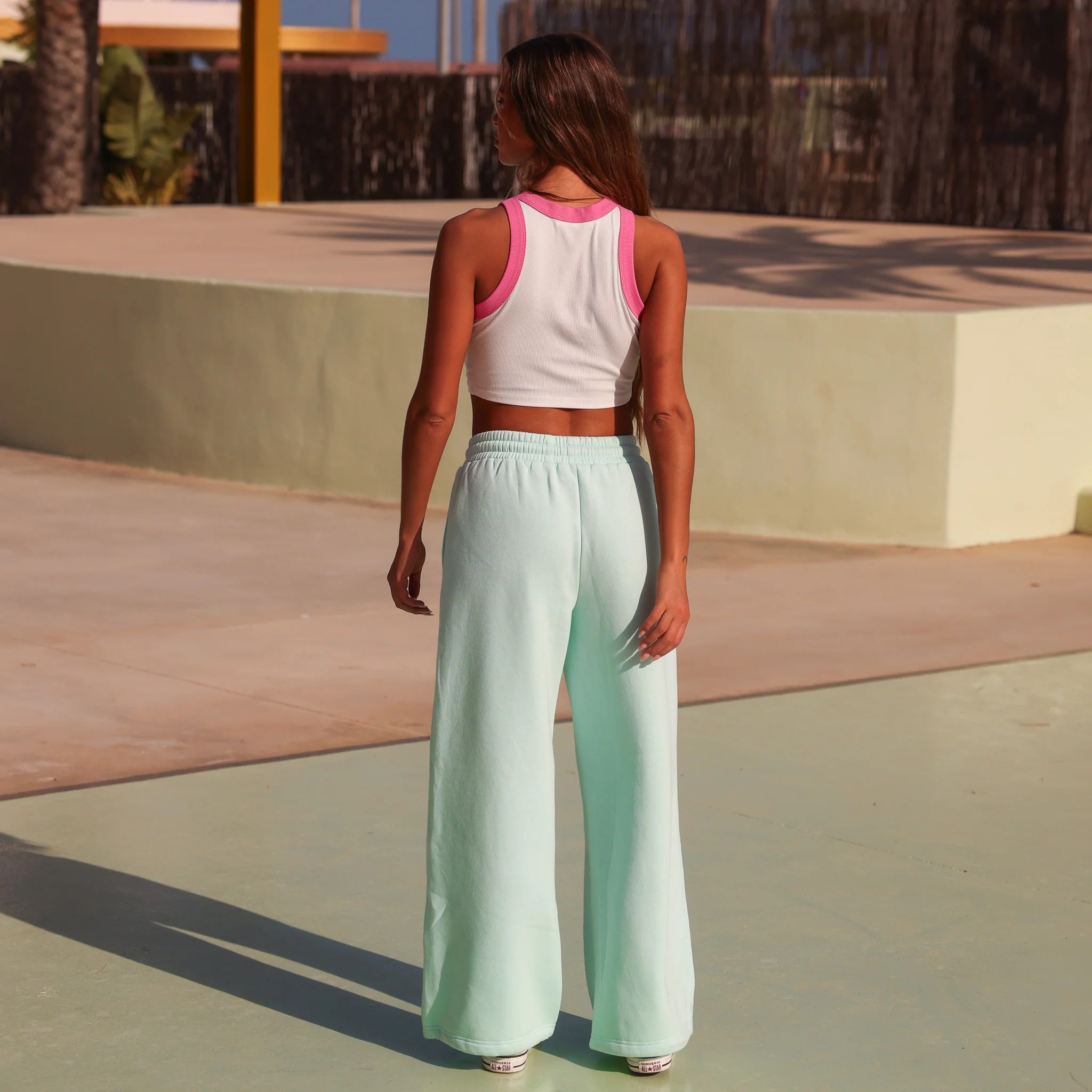 Embroidered Track Pants - Jelly Mint - Image 9