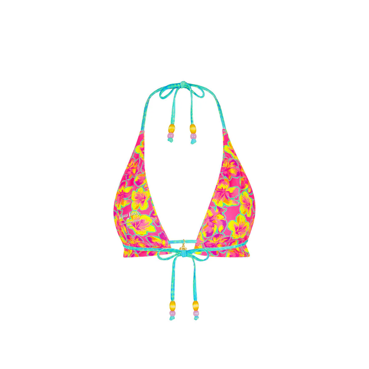 Frill Halter Bralette Bikini Top - Sun Pop - Image 8
