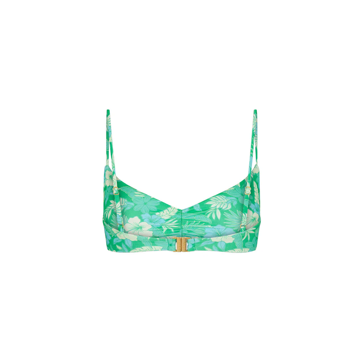 Gathered Mini Crop Bikini Top - Barefoot Breeze - Image 9