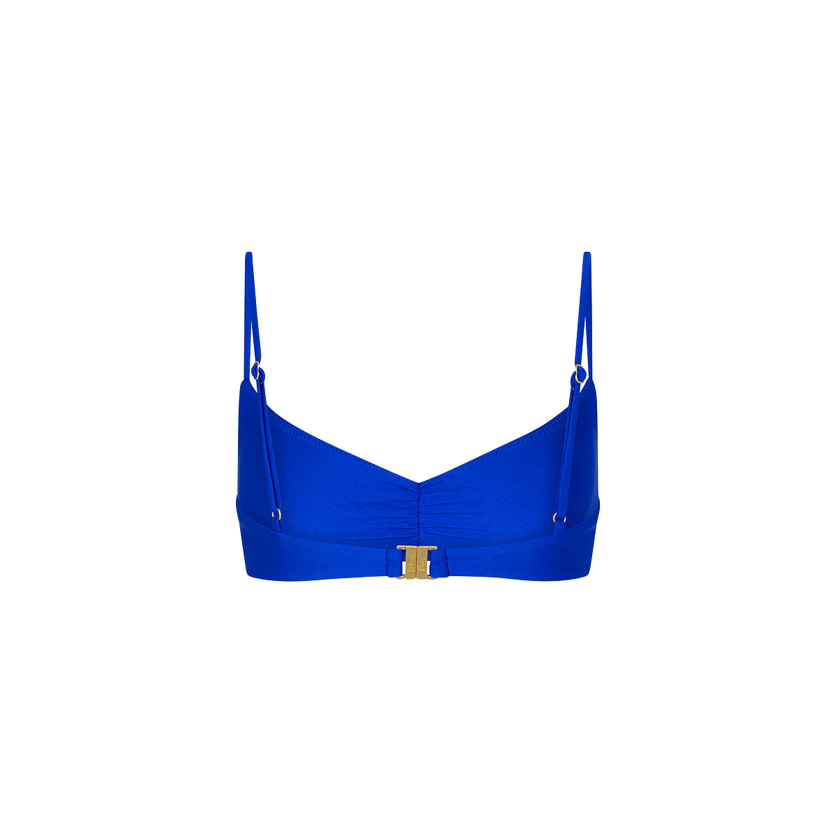 Gathered Mini Crop Bikini Top - Blue Lagoon - Image 9