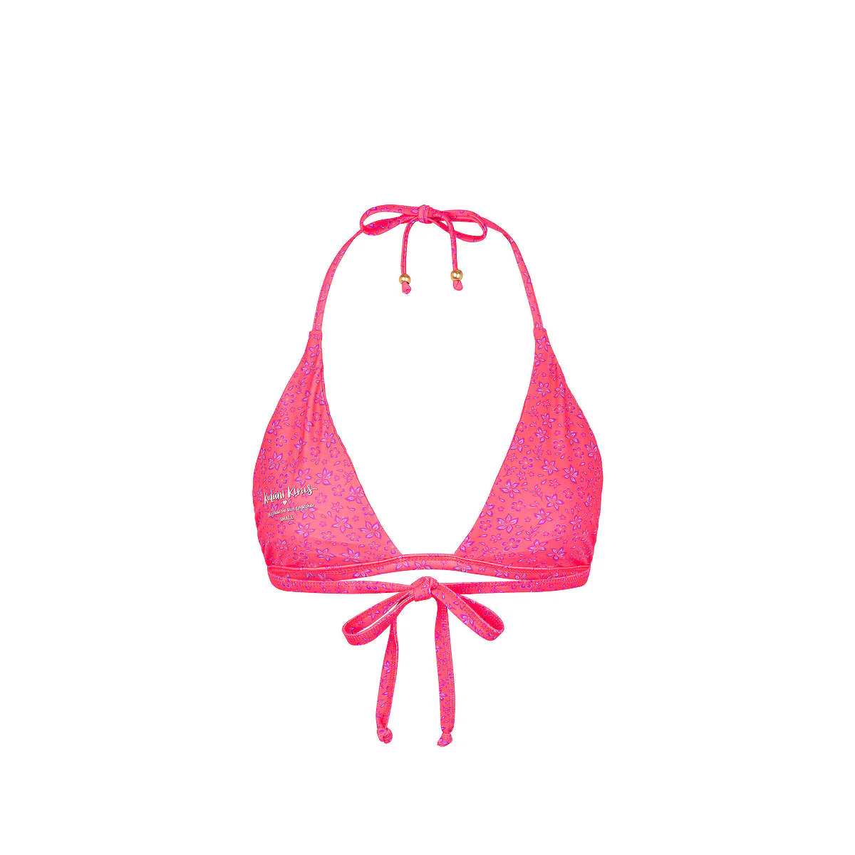 Gathered Stitch Bralette Bikini Top - Kiss Me - Image 8