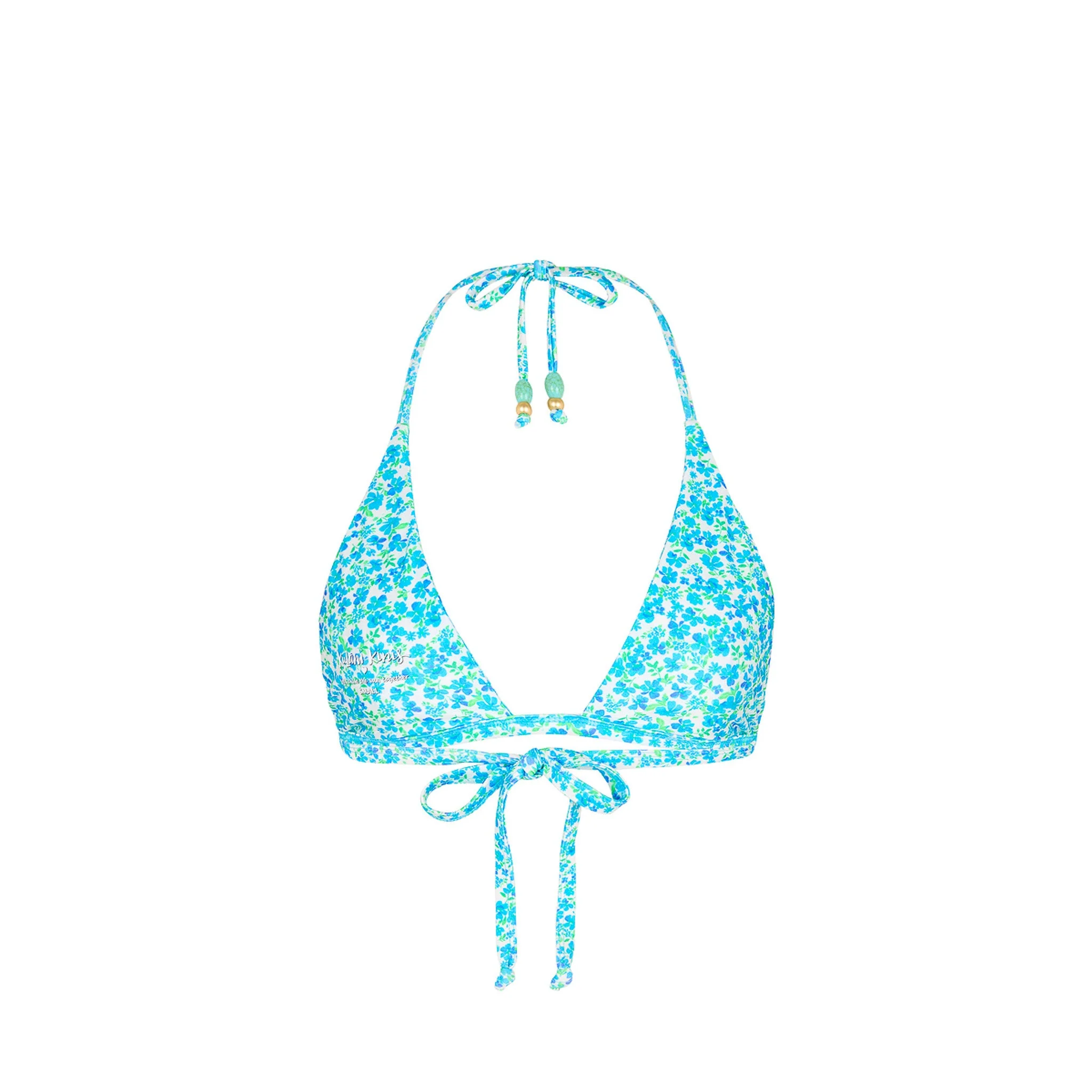 Gathered Stitch Bralette Bikini Top - Ocean Aura - Image 8