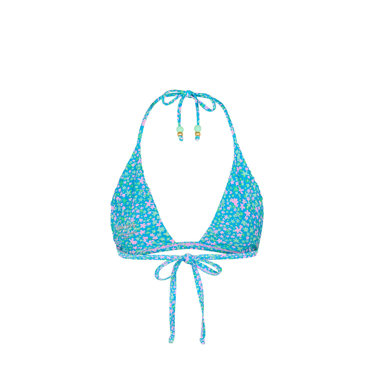 Gathered Stitch Bralette Bikini Top - Ocean Kisses - Image 9