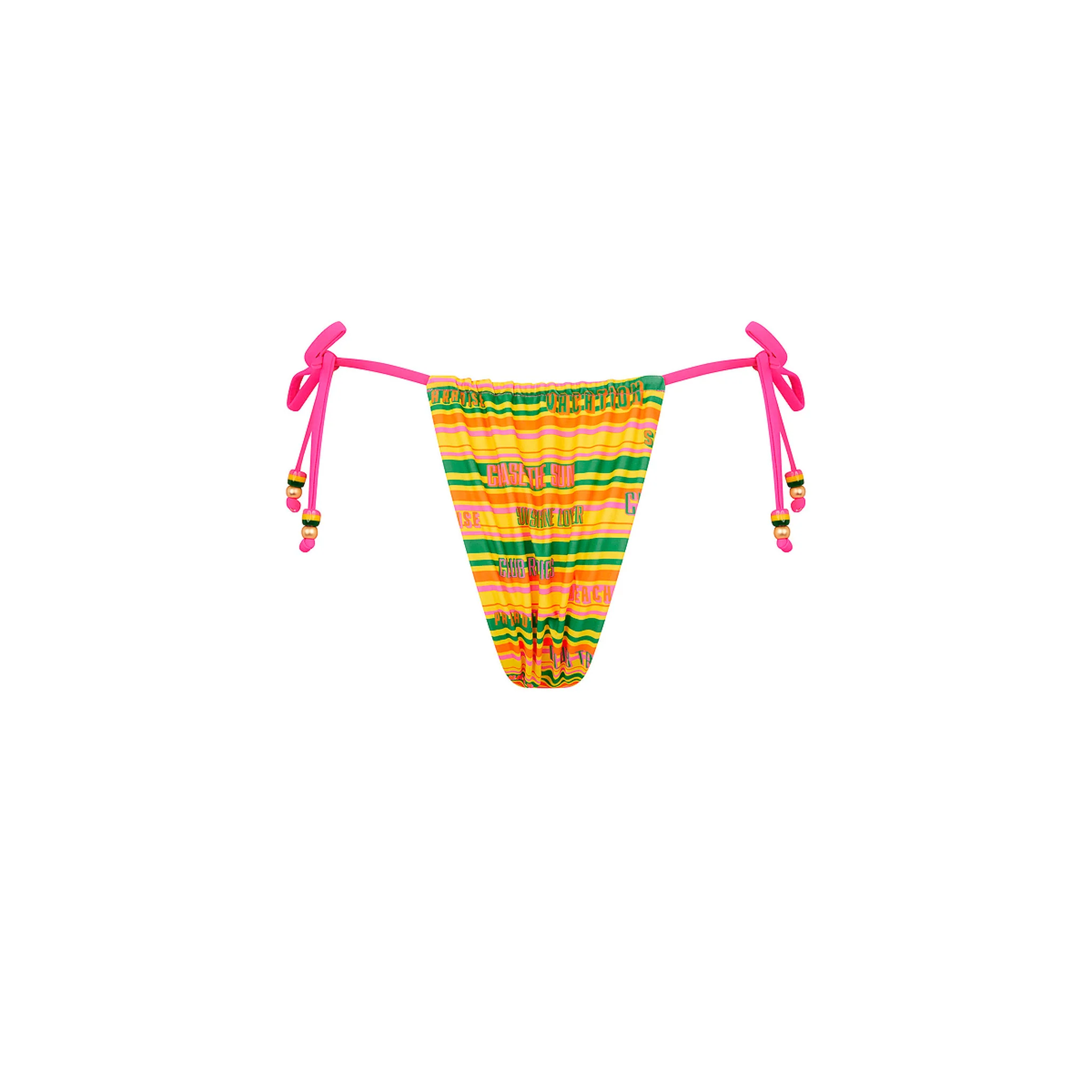 Gathered Tie Side Bikini Bottom - Sunshine Lover - Image 10