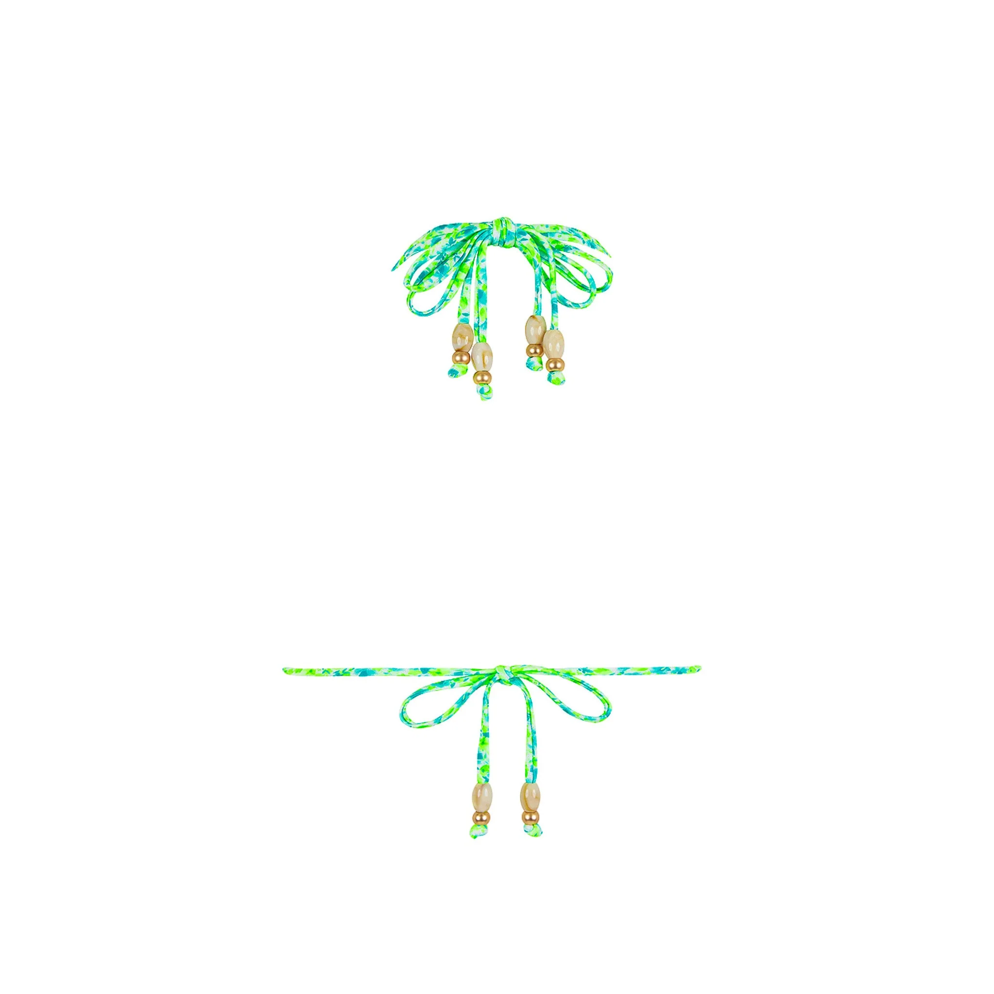 Halter Bralette Bikini Top - Apple Blossom - Image 10