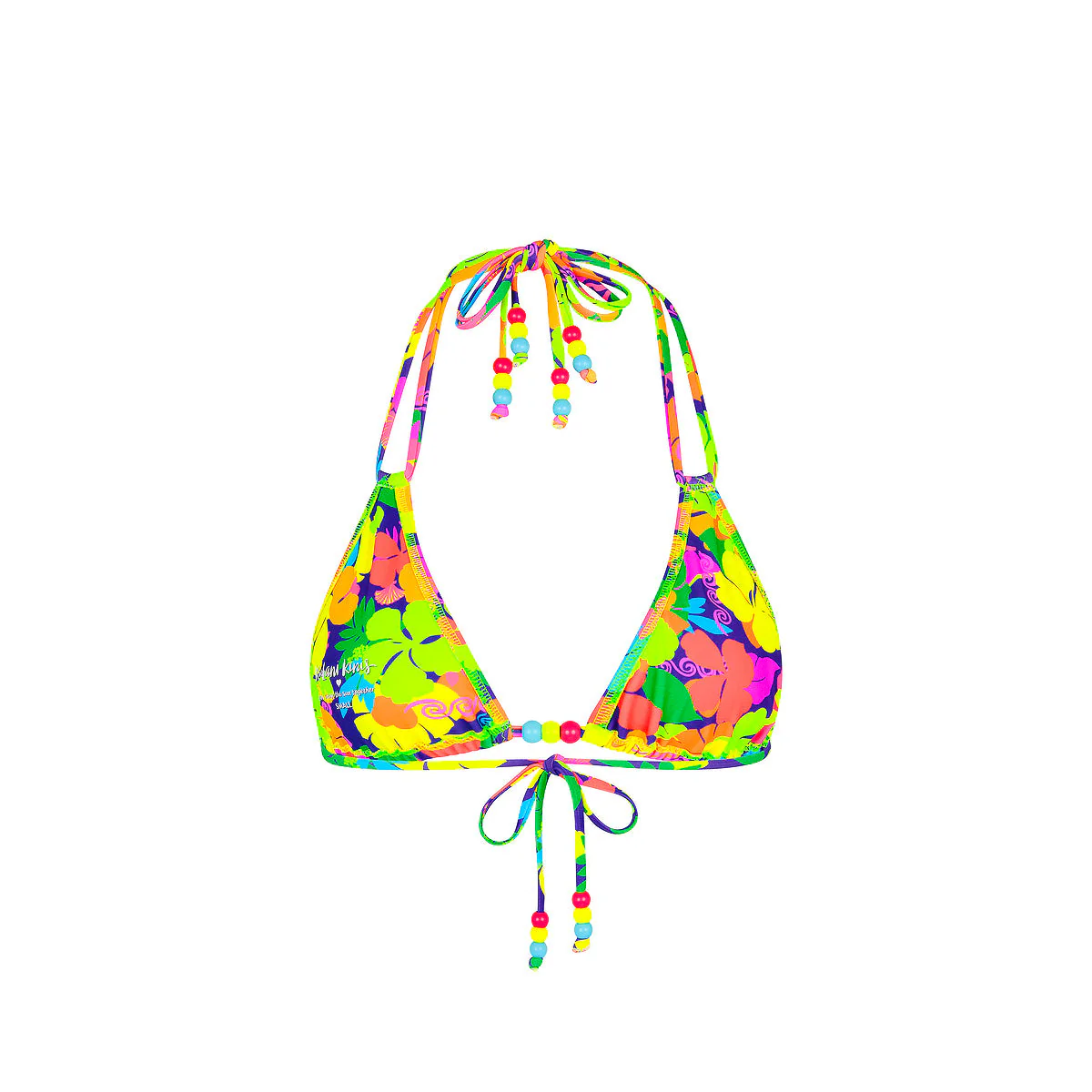 Halter Bralette Bikini Top - Neon Sunset - Image 8