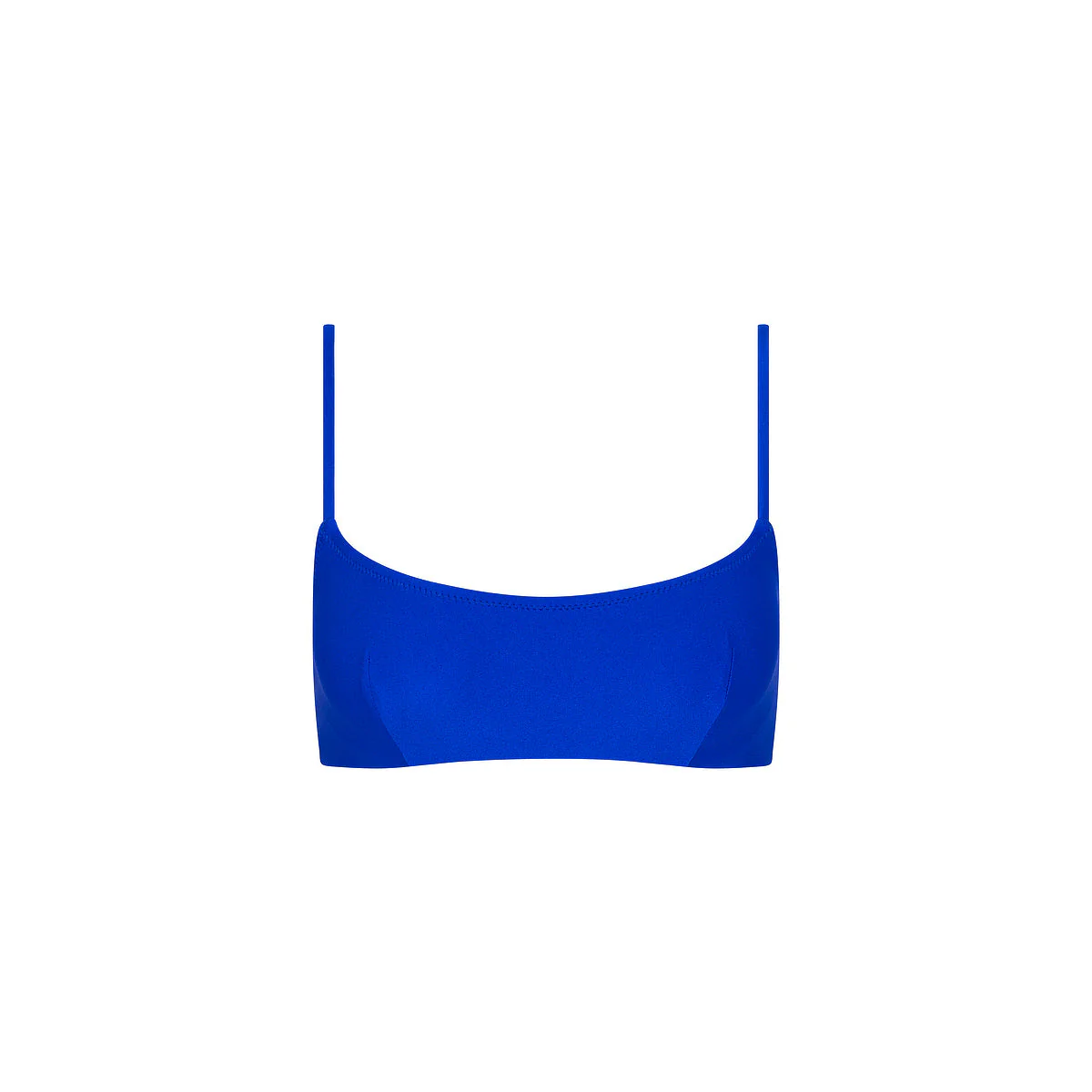Invisible Underwire Crop Bikini Top - Blue Lagoon