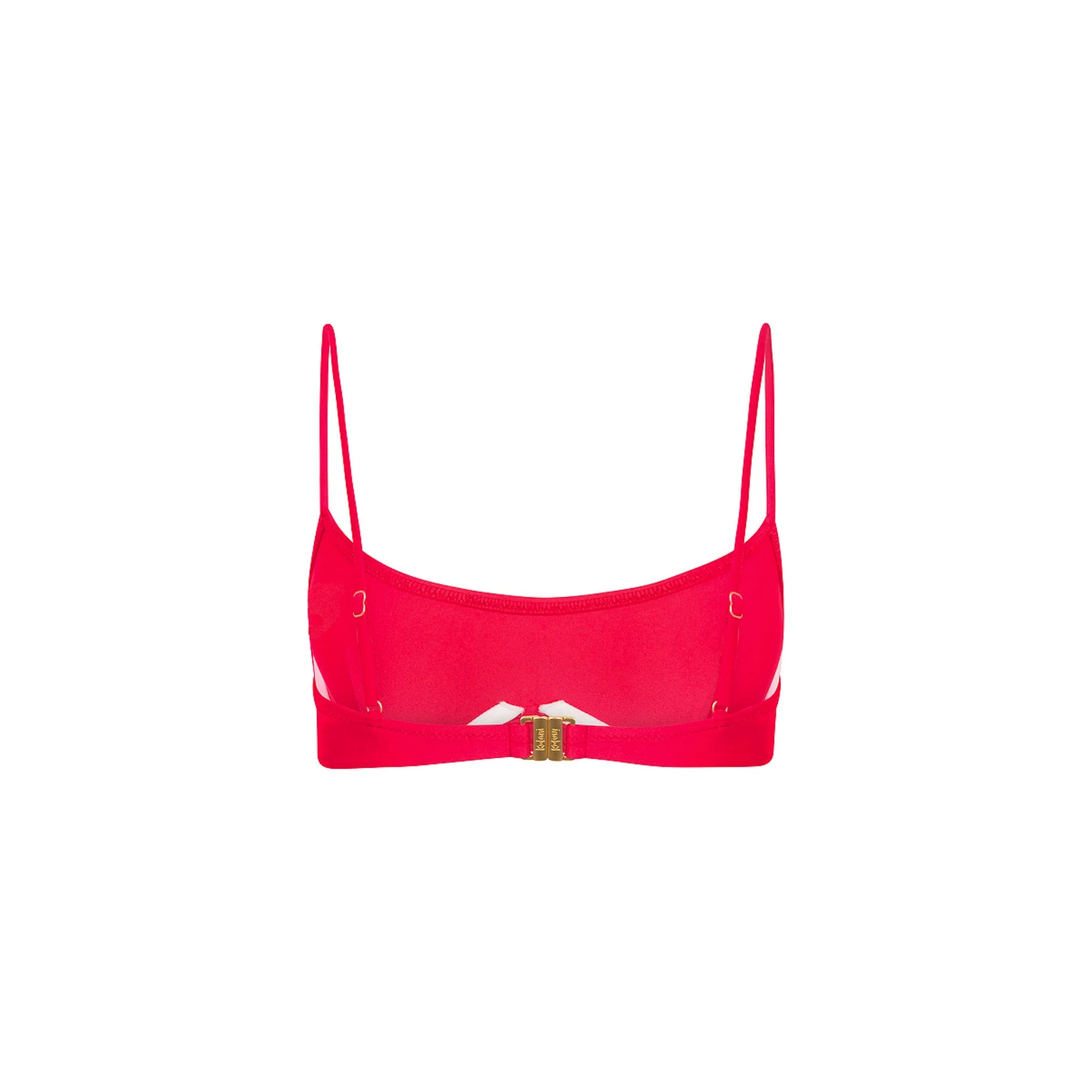 Invisible Underwire Crop Bikini Top - Cherry Crush - Image 12