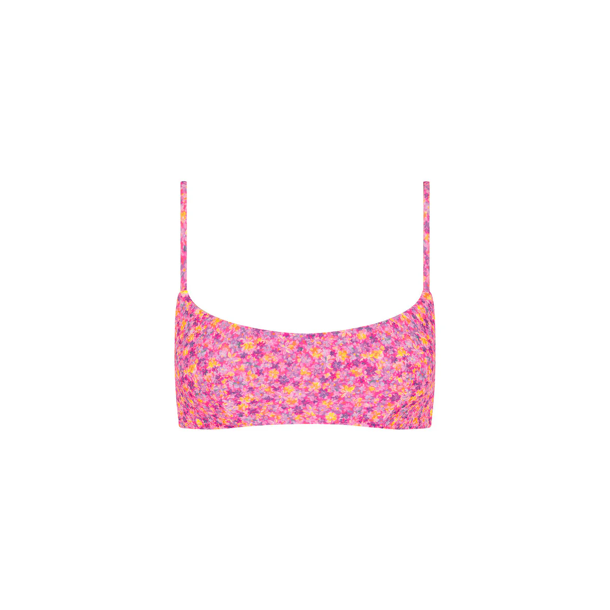Invisible Underwire Crop Bikini Top - Gelato Bloom