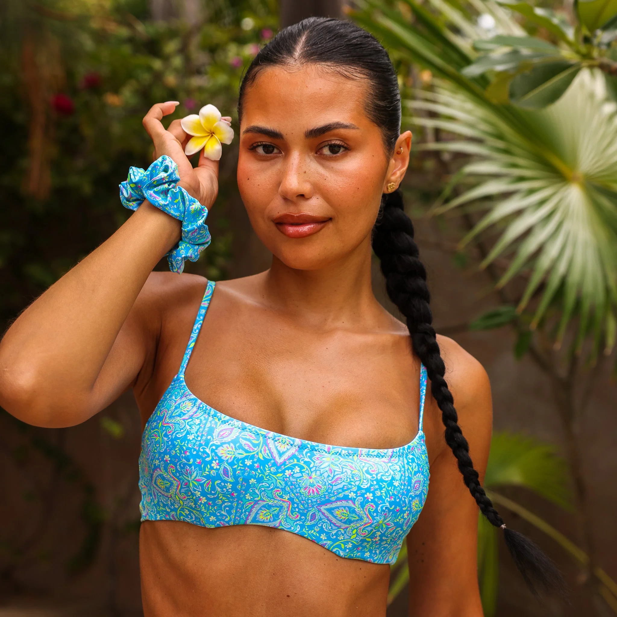 Invisible Underwire Crop Bikini Top - Stargaze - Image 2