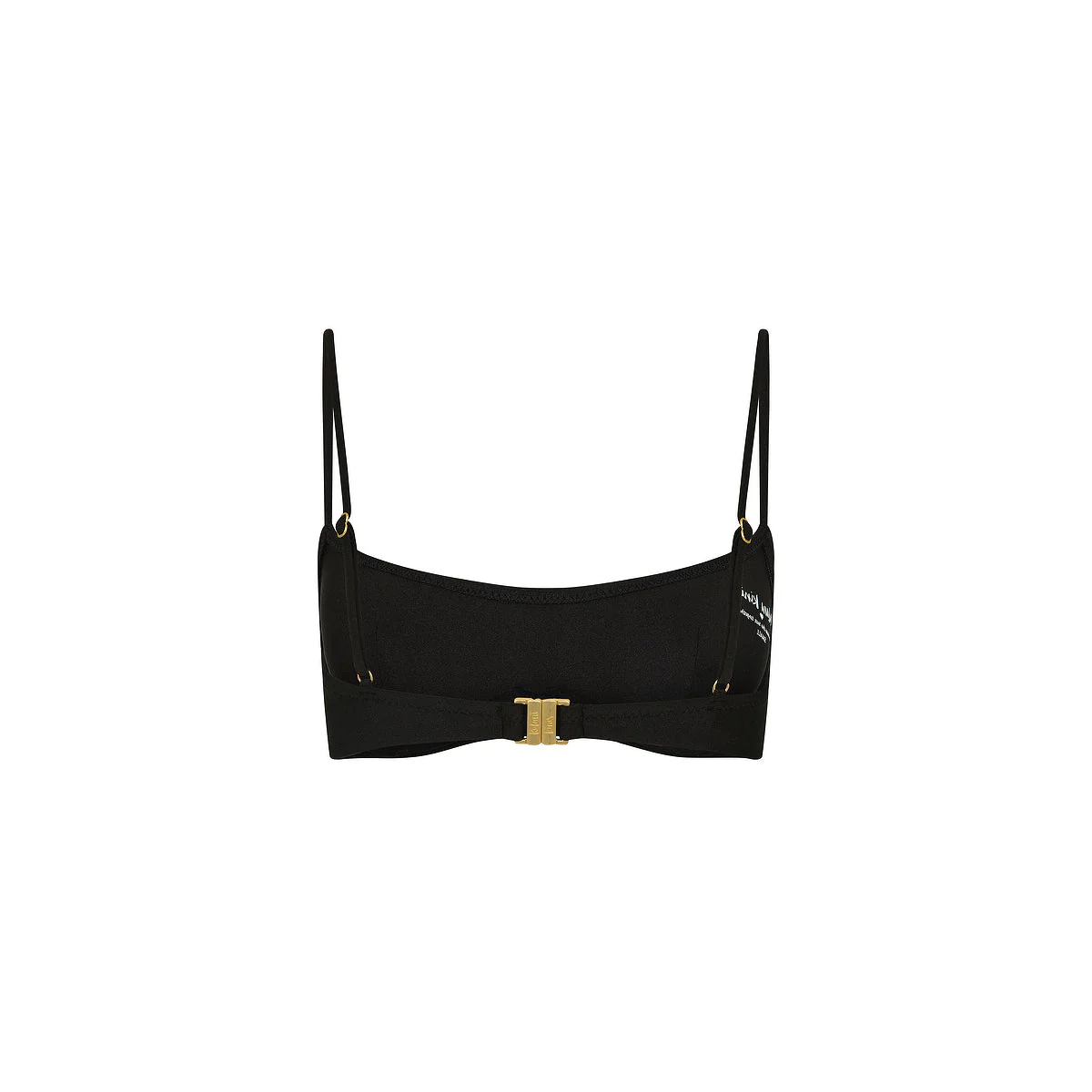 Invisible Underwire Crop Bikini Top - Twilight Black - Image 9