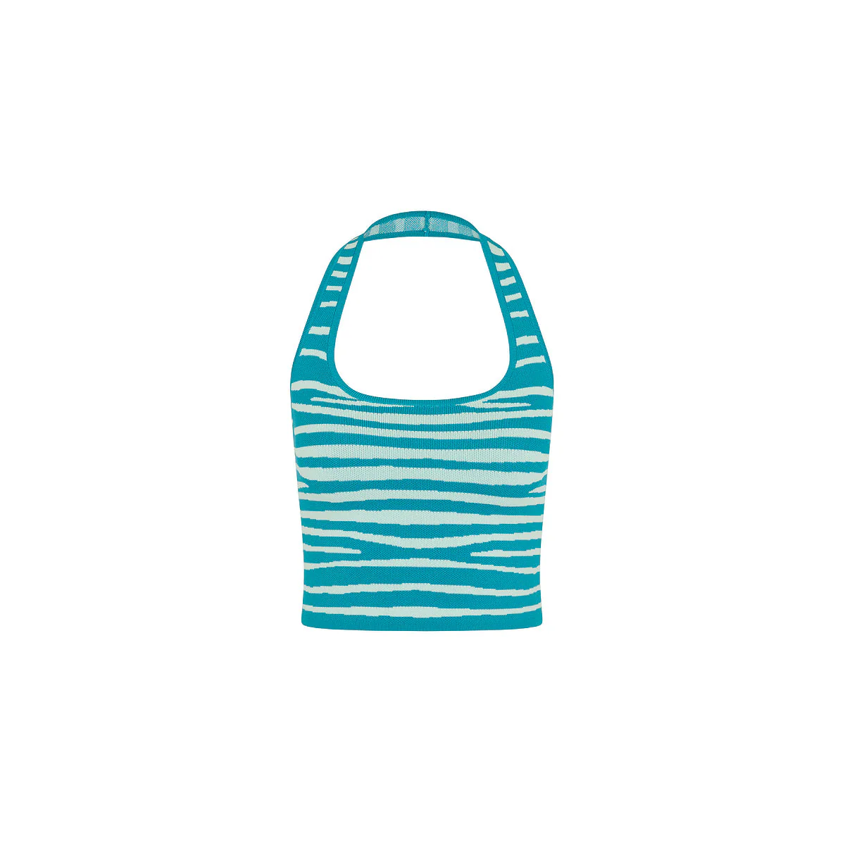 Knit Halter Tank Top - Stripe Hype