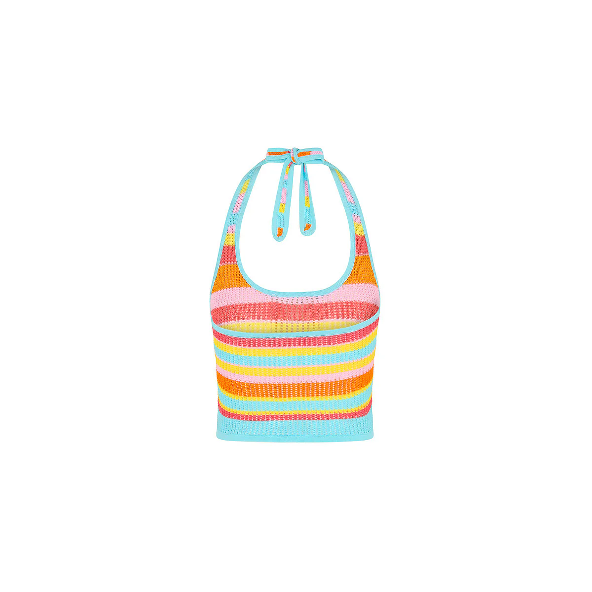 Knit Halter Tie Top - Sunset Strip - Image 8