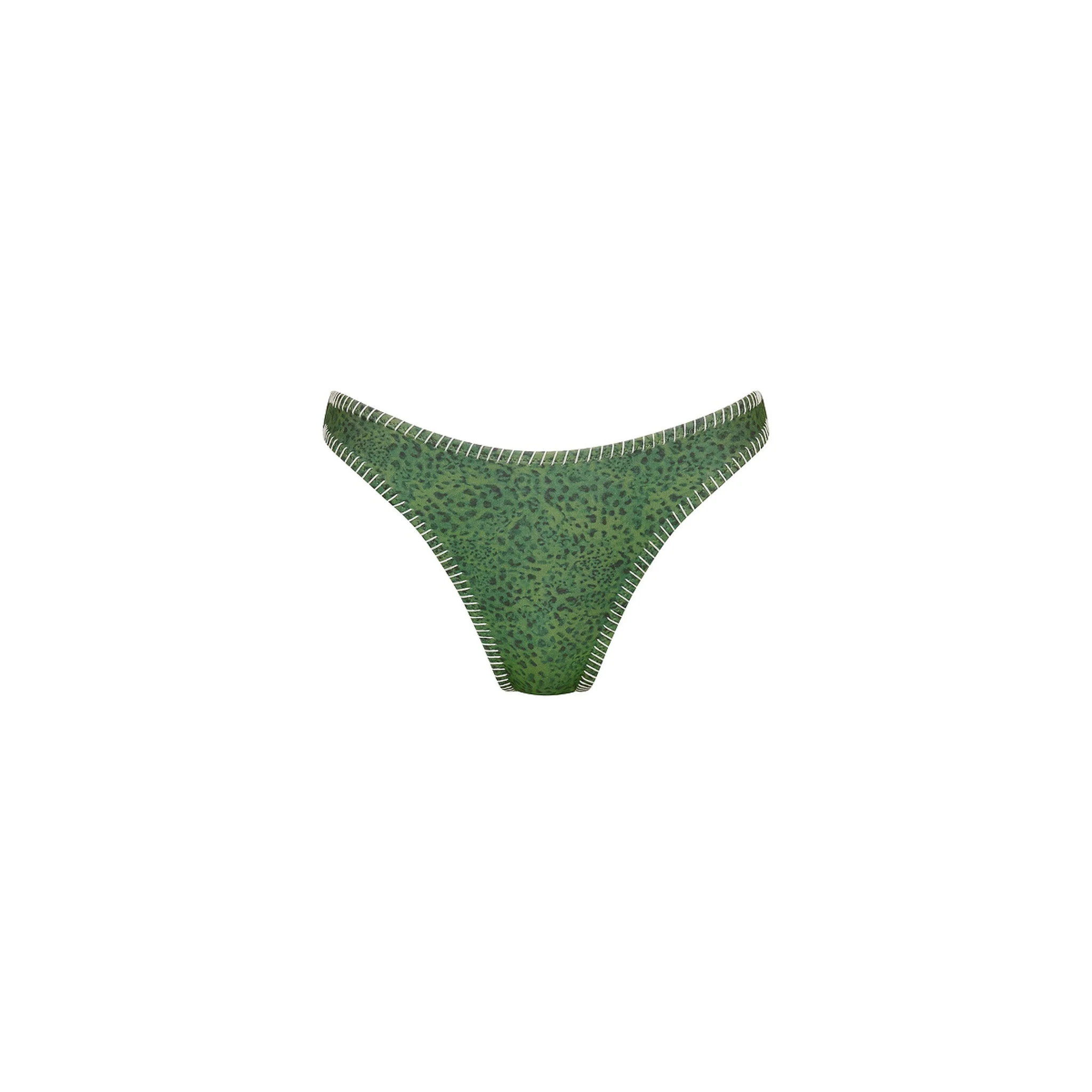 Lace Stitch High Leg Vintage Bikini Bottom - Wild Wonder