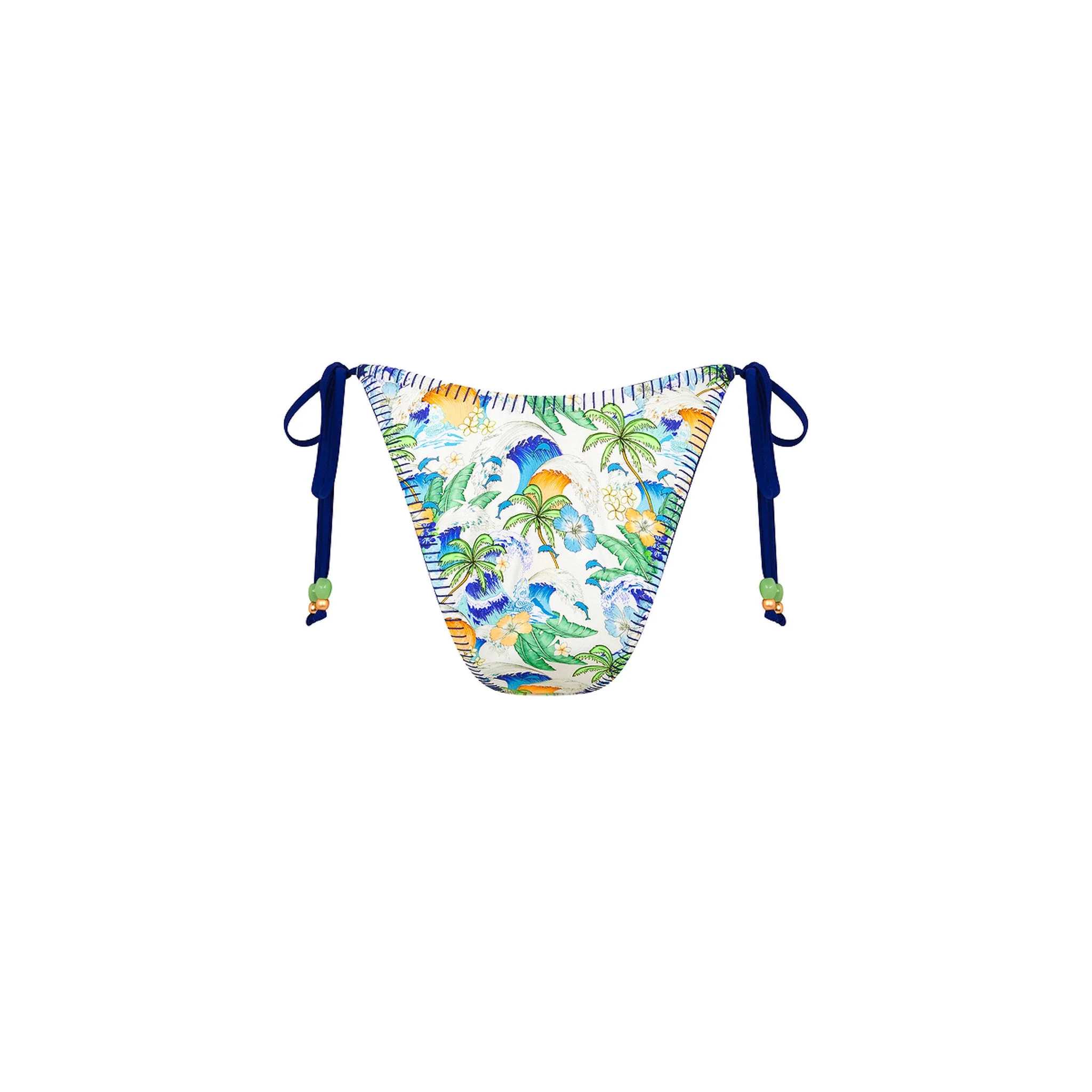 Lace Stitch Ring Tie Bikini Bottom - Blue Crush - Image 8