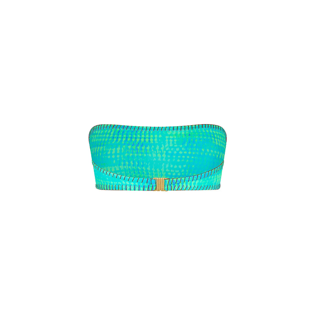 Lace Stitch Slim Bandeau Bikini Top - Summer Seas - Image 9