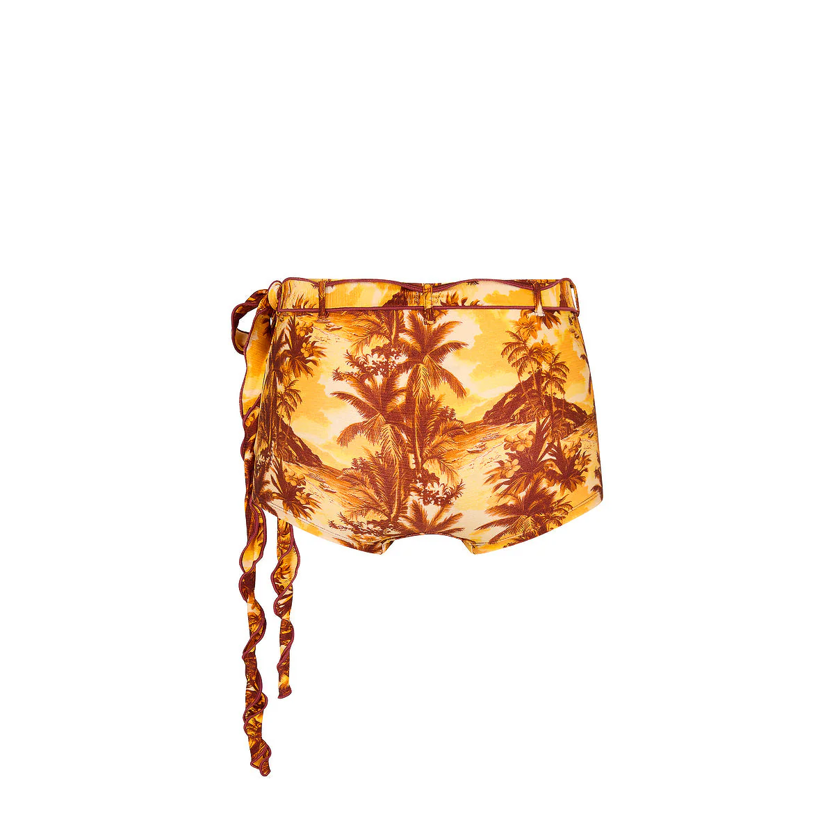 Lettuce Belted Swim Short - Vintage Vacay - Image 8