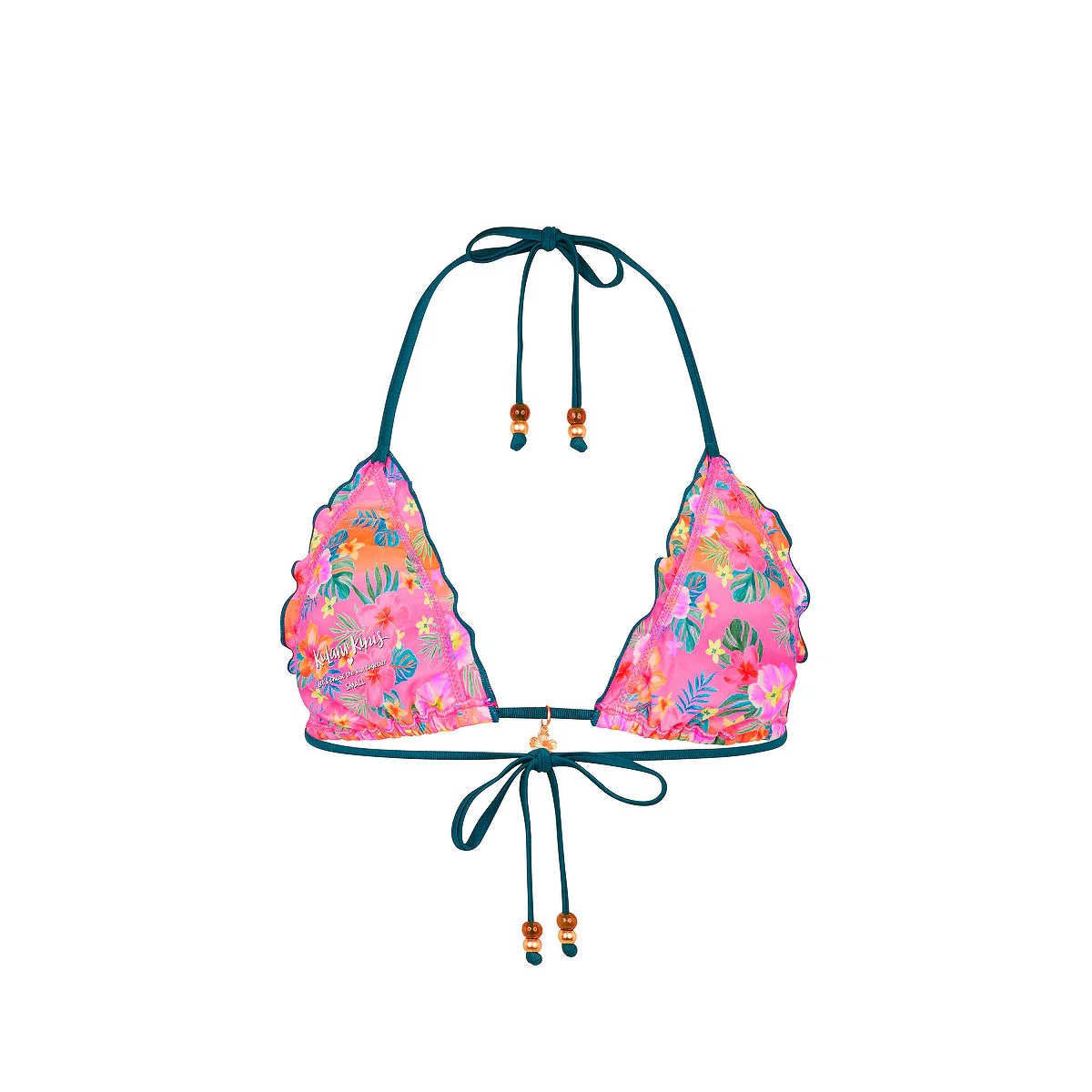 Lettuce Edge Bralette Bikini Top - Summer Glow - Image 10