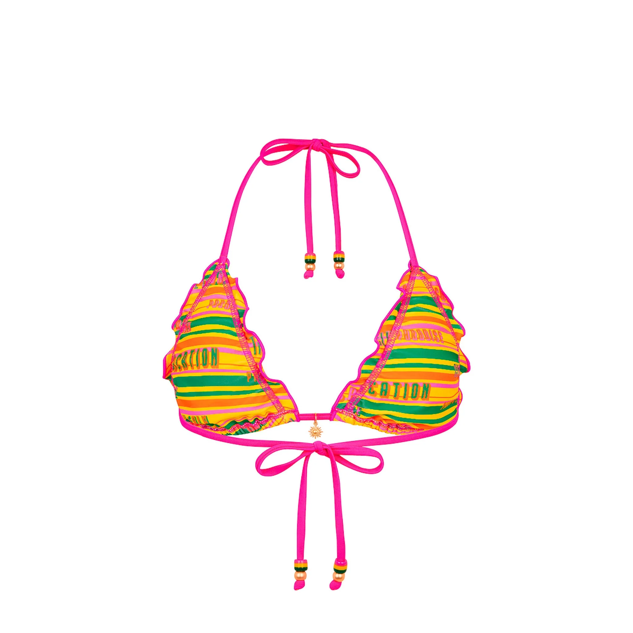 Lettuce Edge Bralette Bikini Top - Sunshine Lover - Image 10