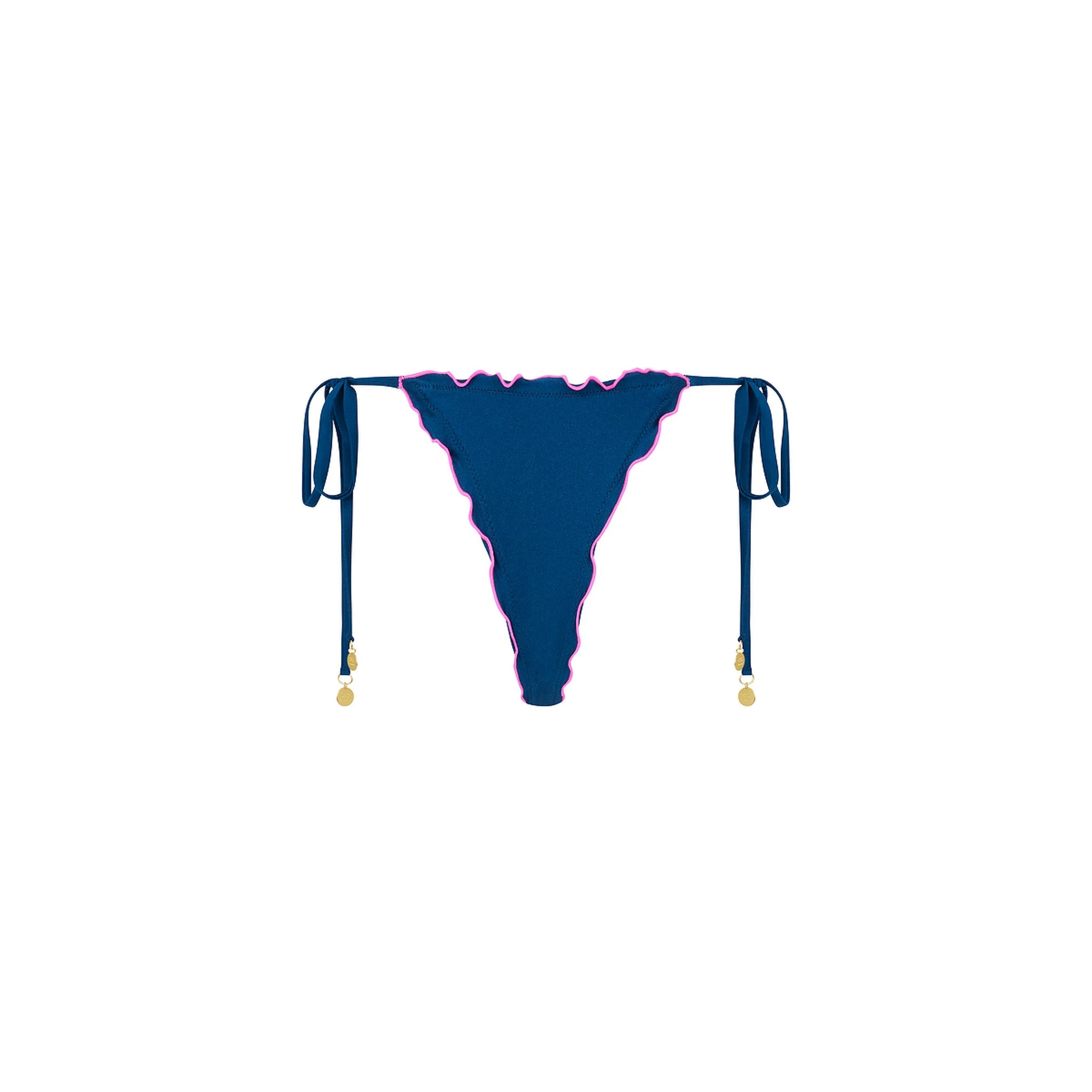 Lettuce Edge Thong Tie Bikini Bottom - Mystic Moon - Image 8