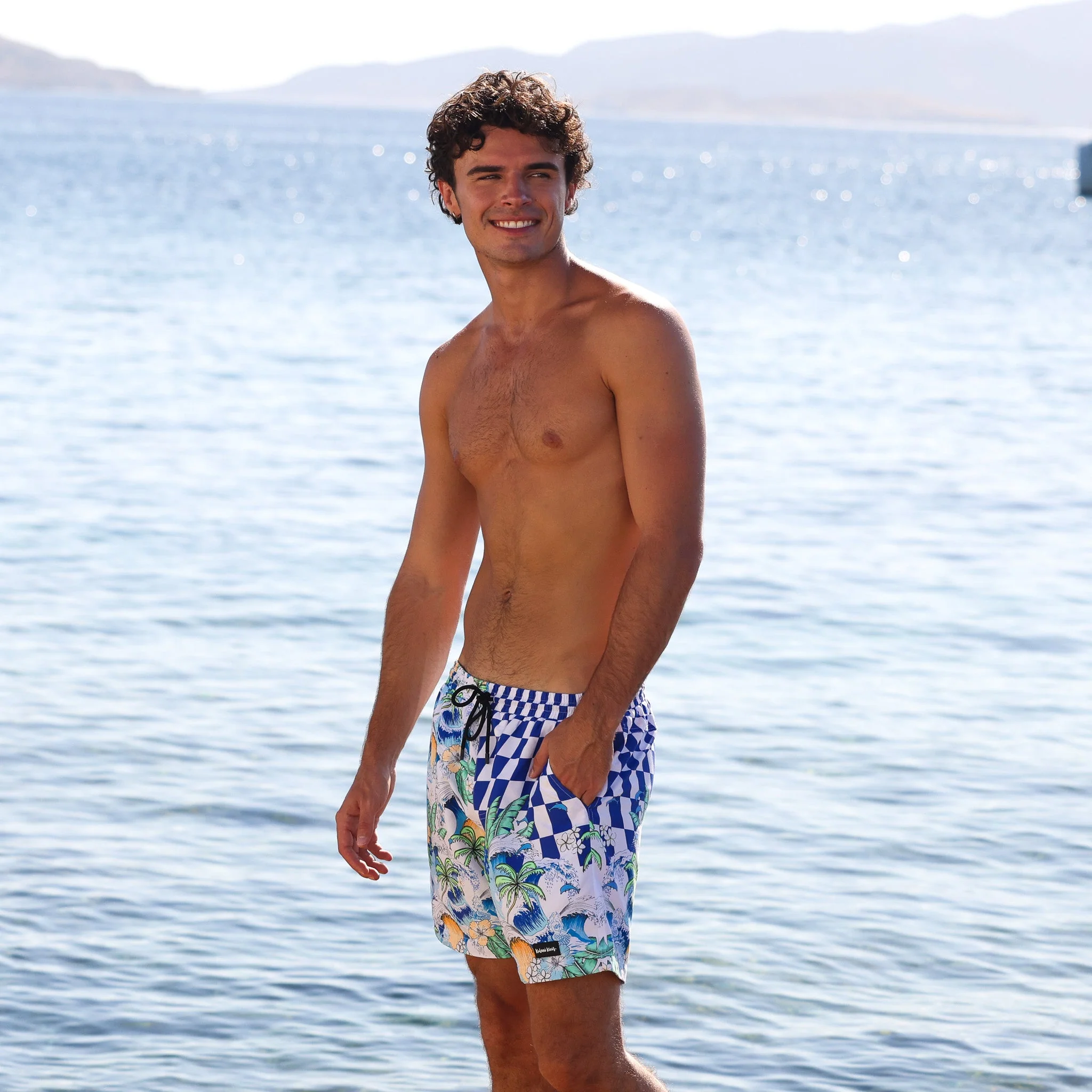 Men's Swim Trunks - Blue Crush - Image 3