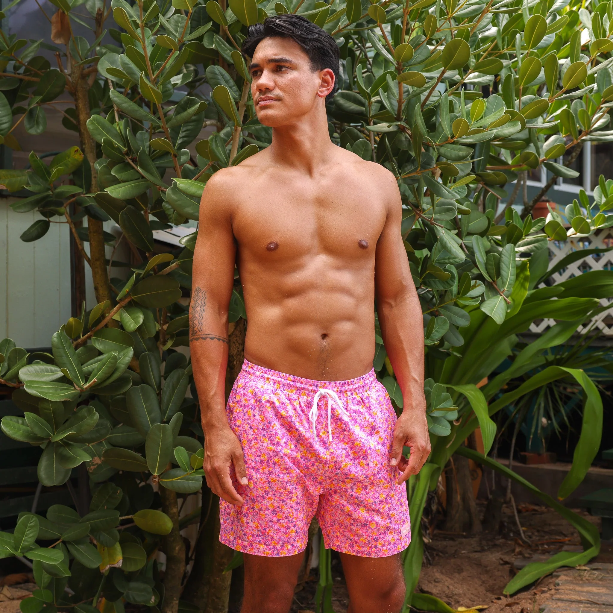 Men's Swim Trunks - Gelato Bloom - Image 2