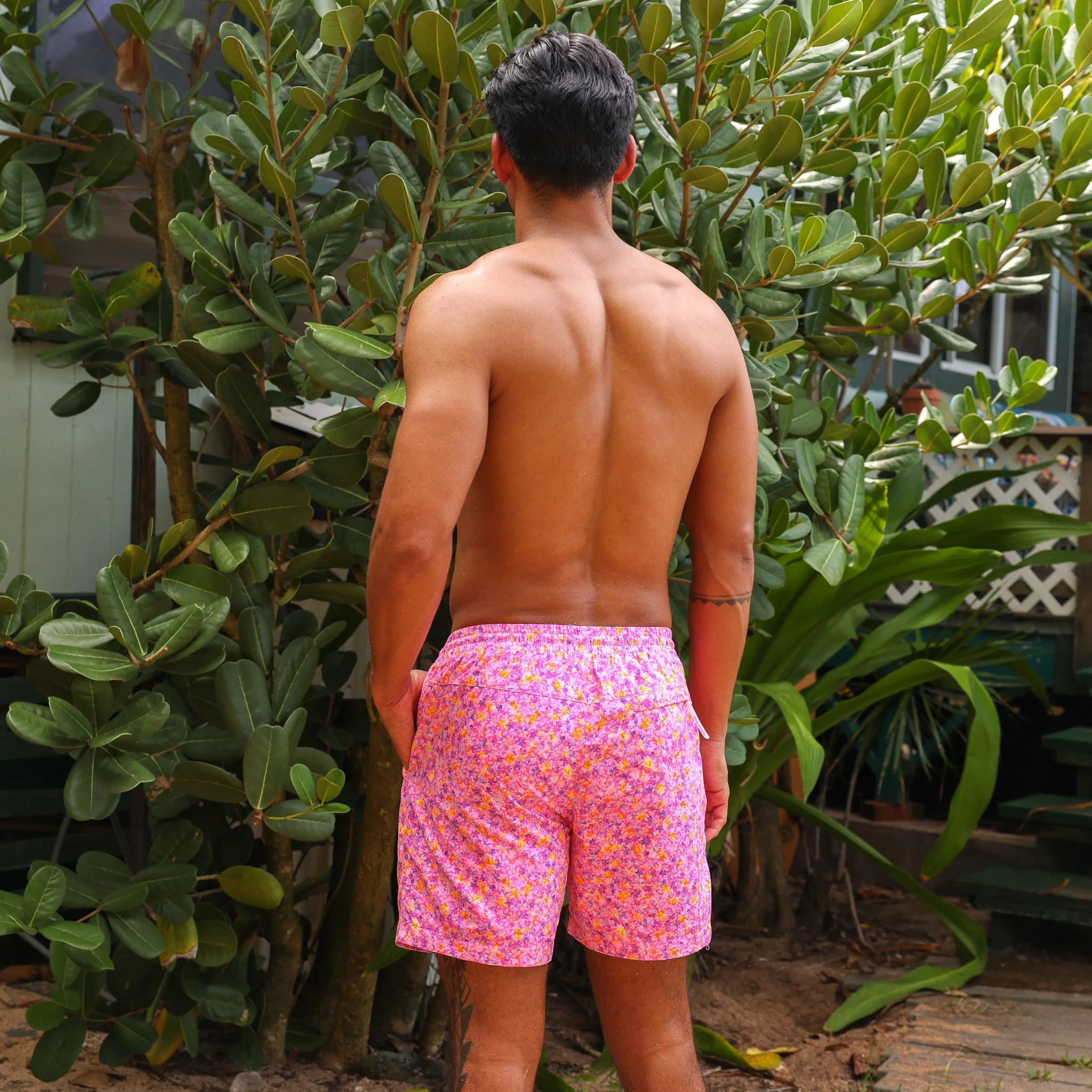 Men's Swim Trunks - Gelato Bloom - Image 7