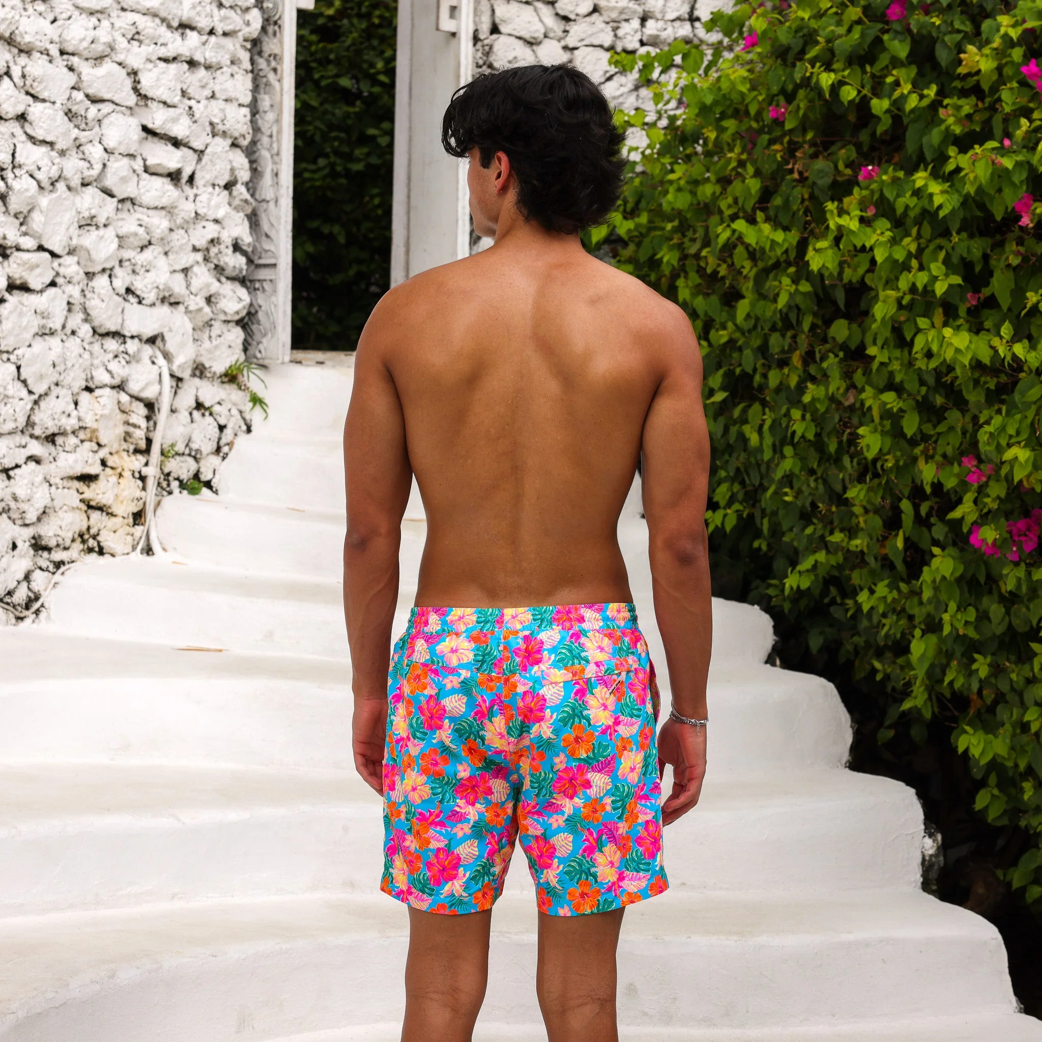 Men's Swim Trunks - Paradise Pop - Image 6