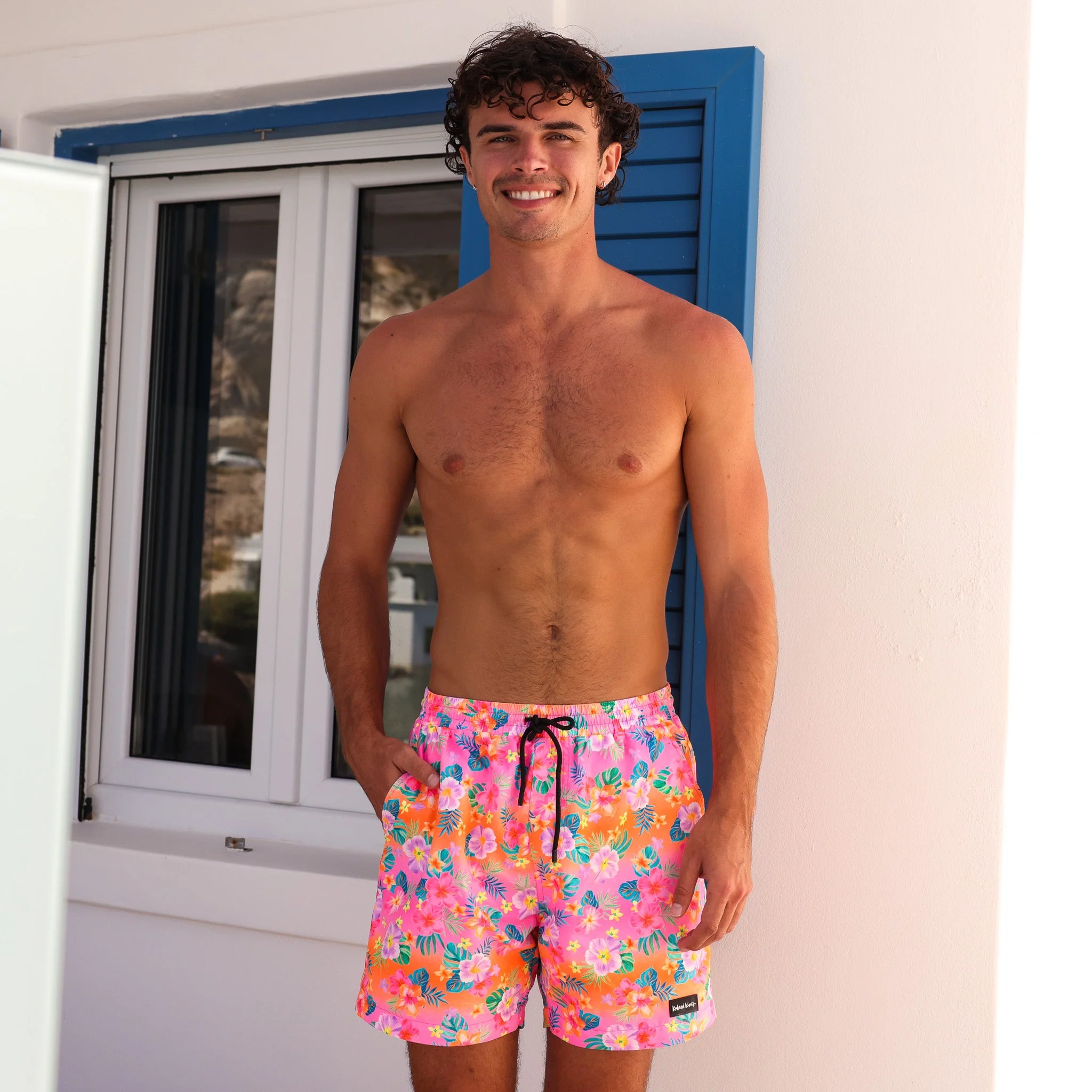 Men's Swim Trunks - Summer Glow - Image 2