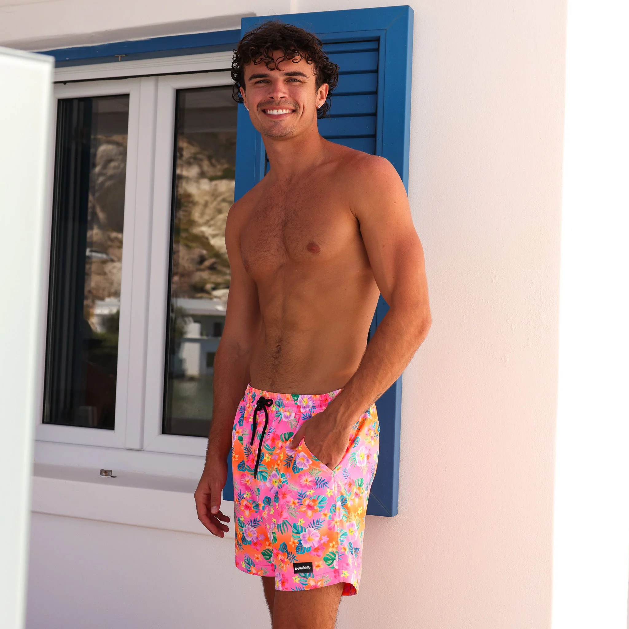 Men's Swim Trunks - Summer Glow - Image 4