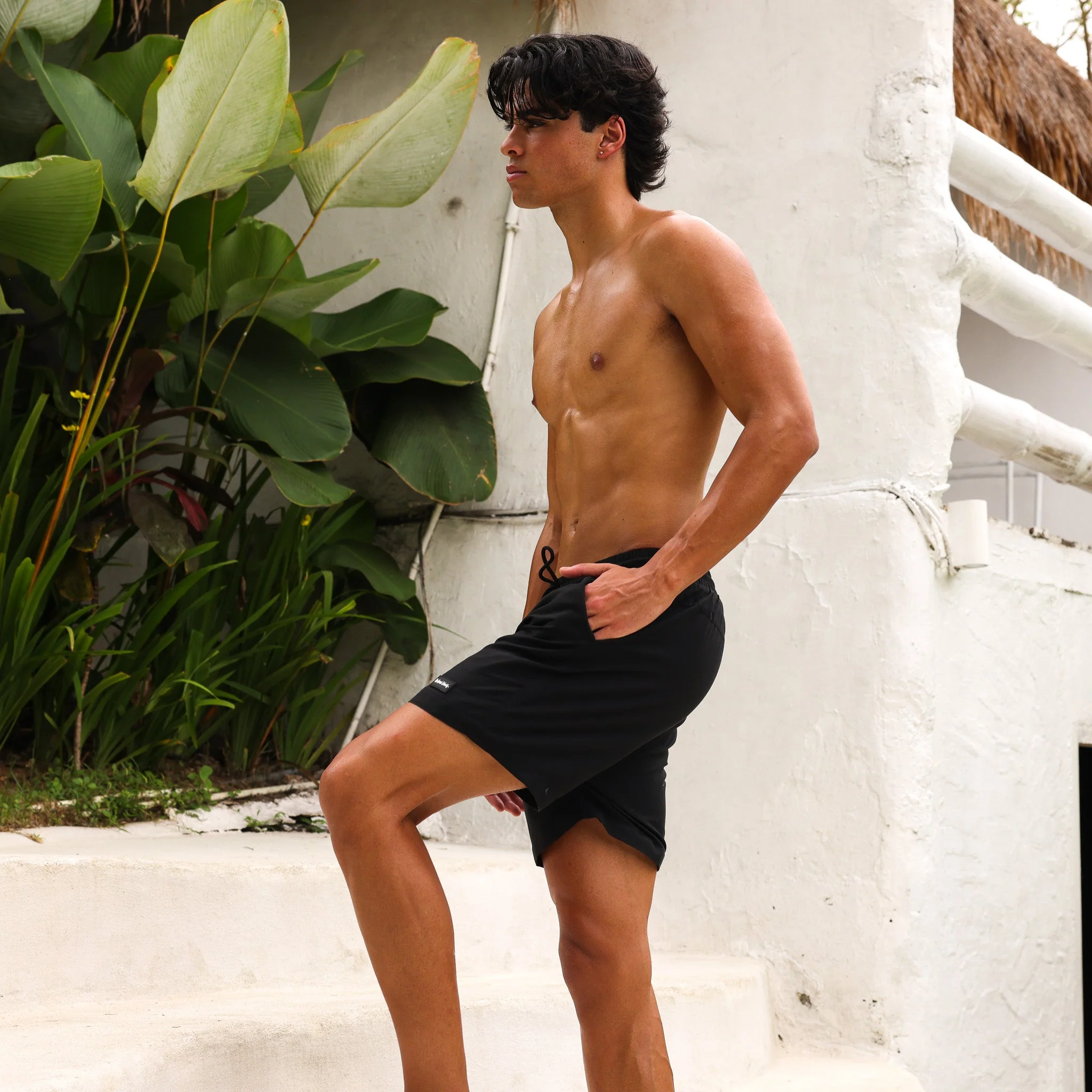 Men's Swim Trunks - Twilight Black - Image 6