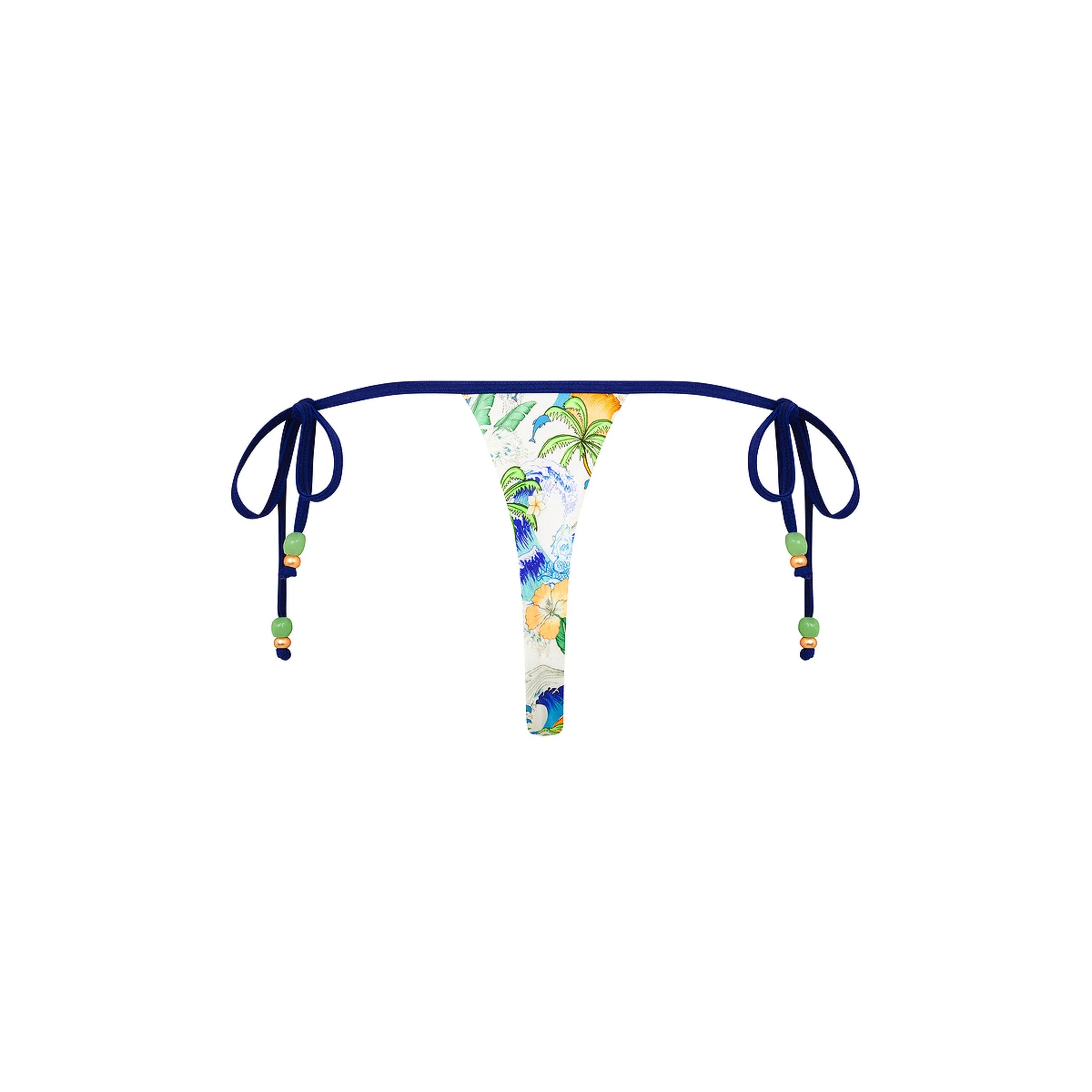 Micro Thong Tie Side Bikini Bottom - Blue Crush - Image 10