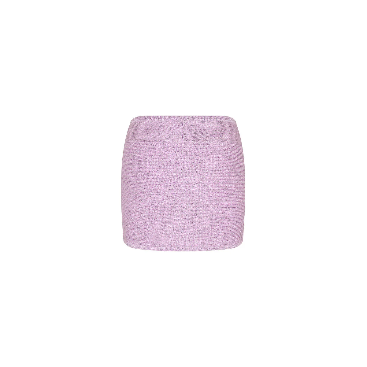 Mini Twist Knit Sarong Skirt - Lilac Glimmer - Image 8