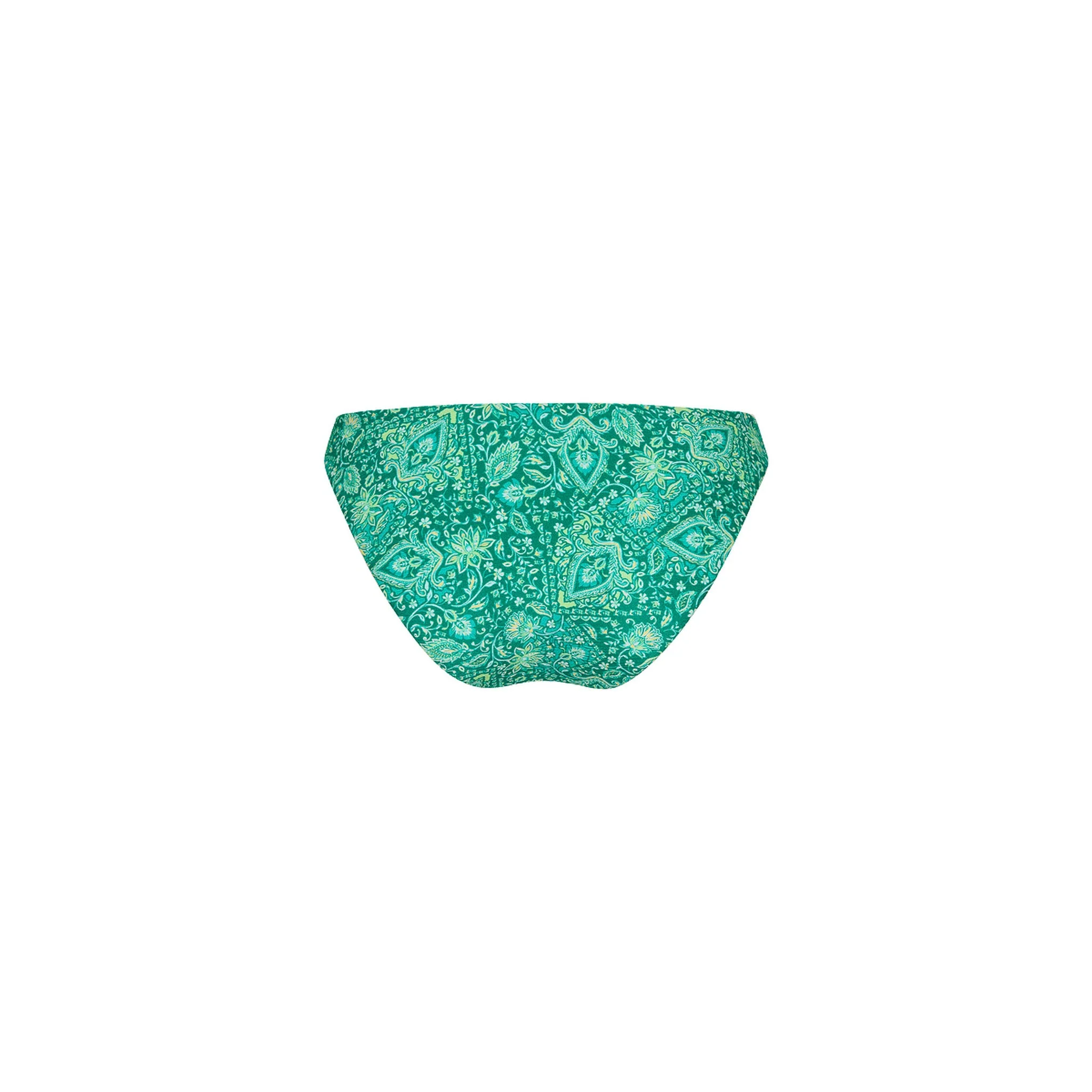 Minimal Full Coverage Bikini Bottom - Emerald Aura - Image 8